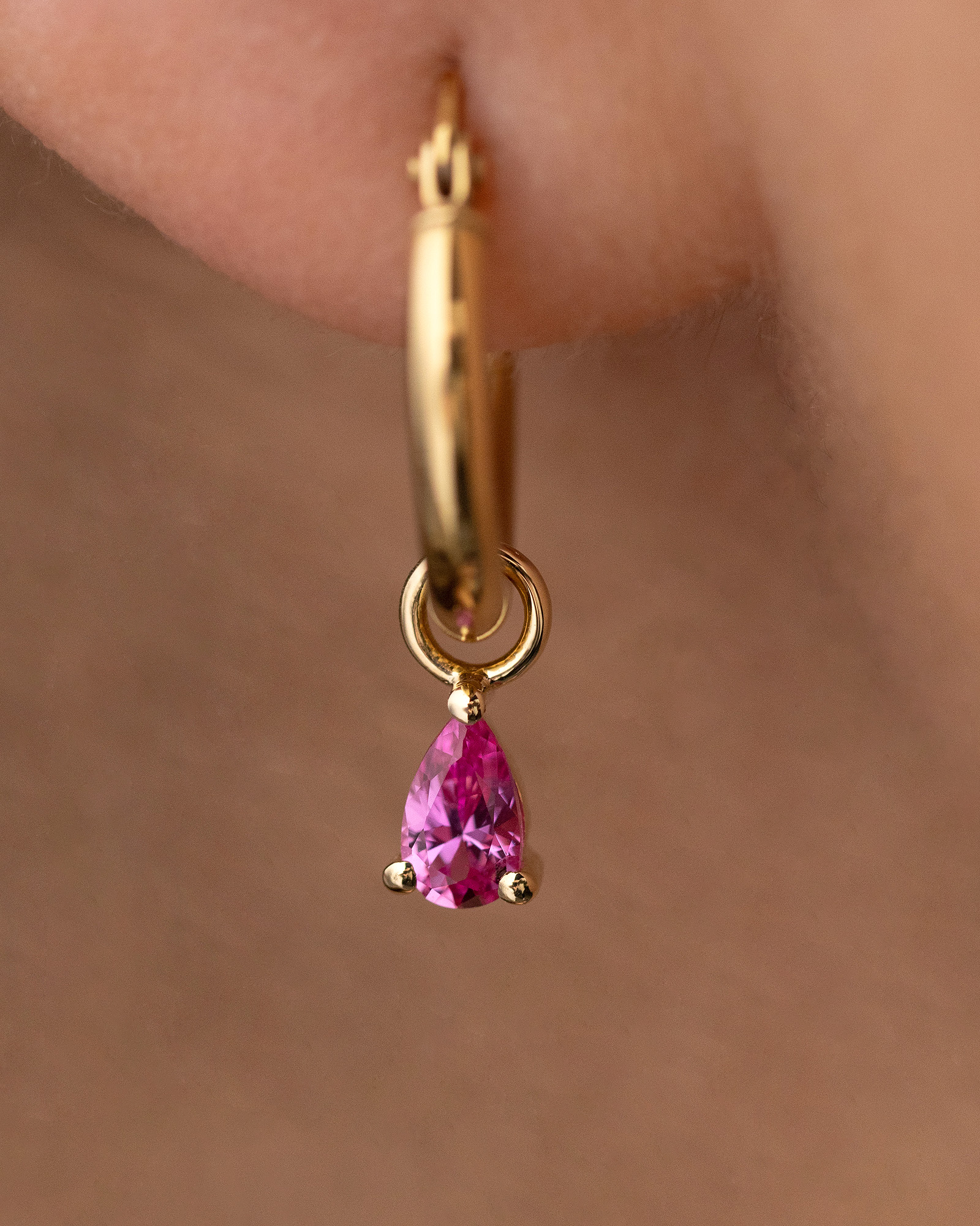 Tara  Pear Pink Sapphire Charms Lifestyle Image