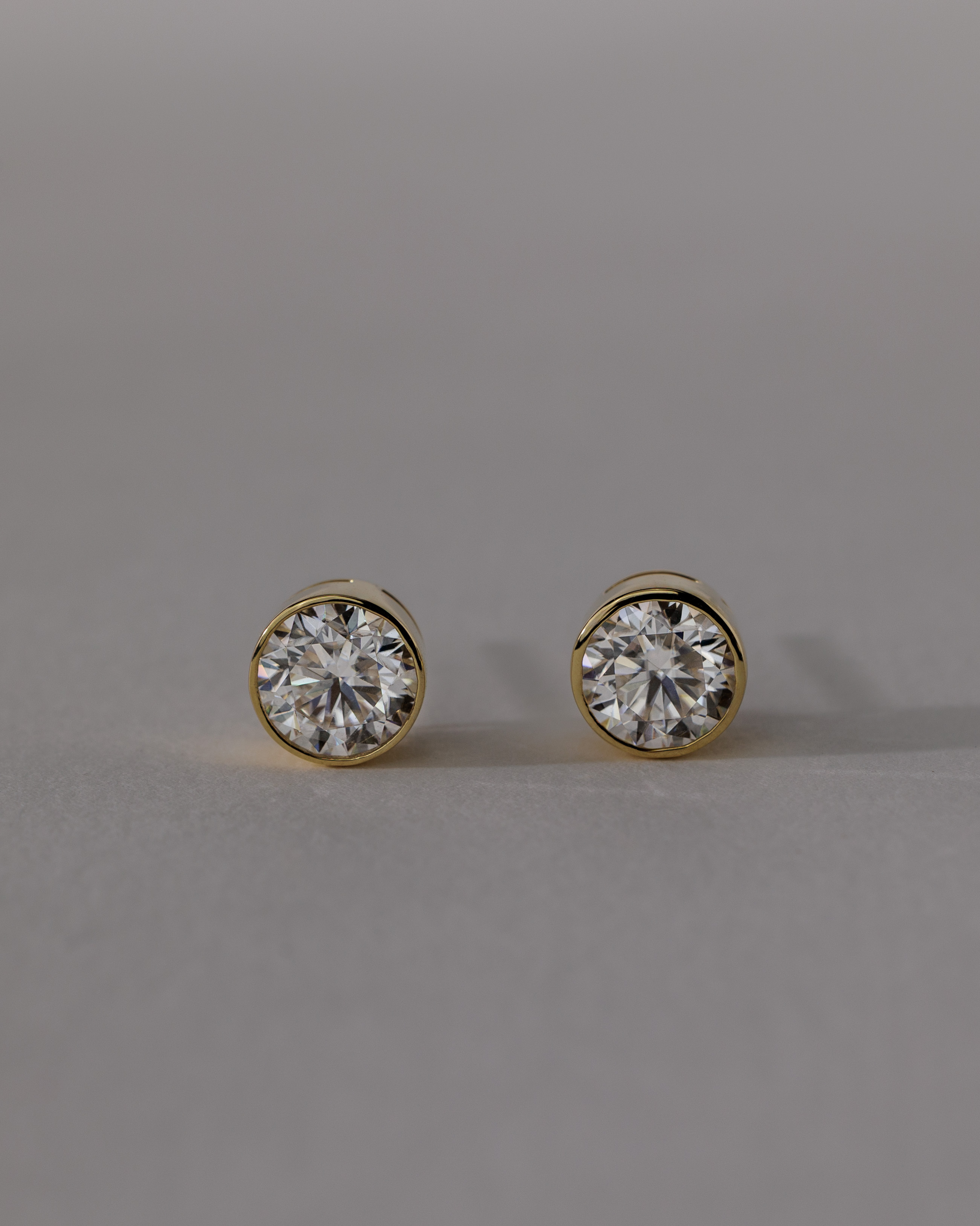 Tiana - Round Bezel Earrings Lifestyle Image