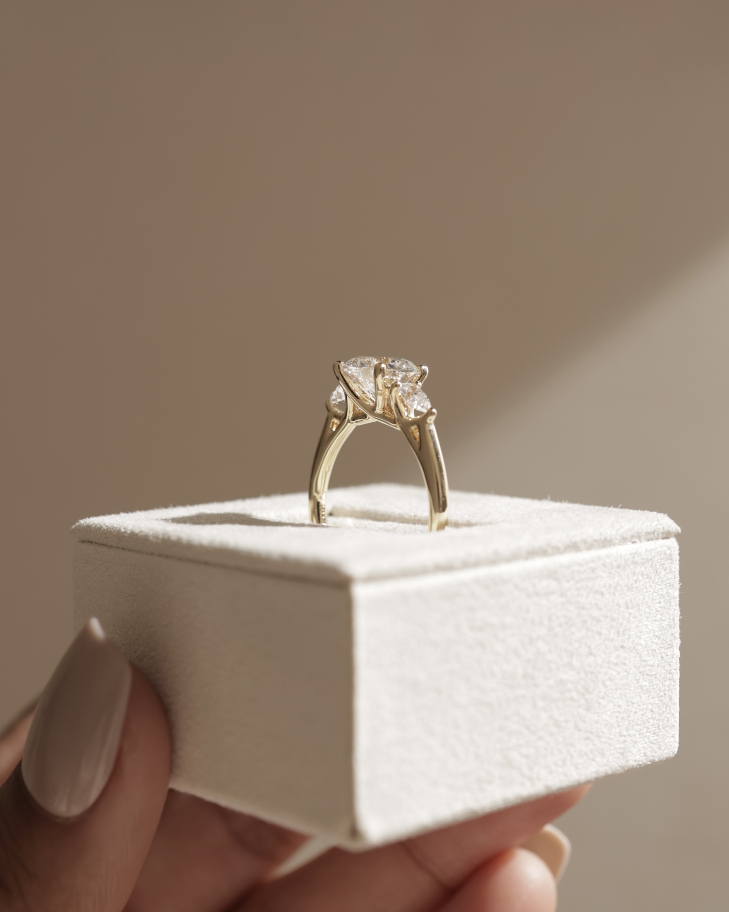 Adelyn - Round Trilogy with Trellis Setting Lifestyle Image