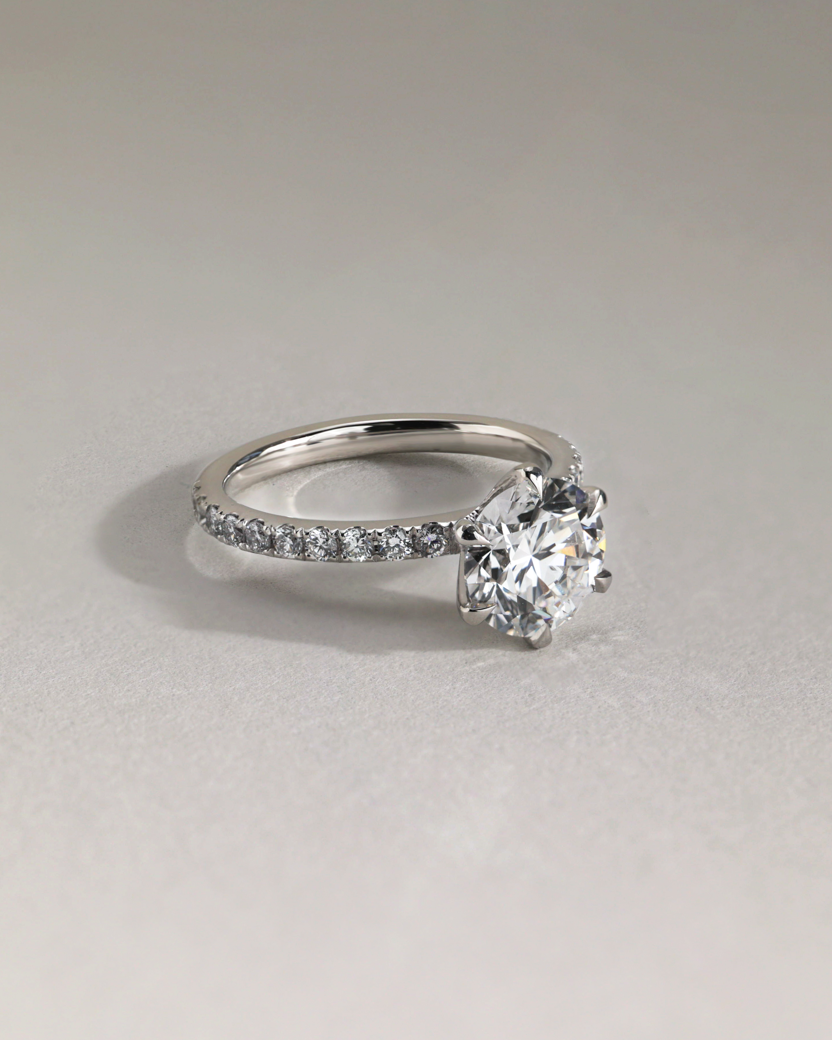 Alexandria  6 Claw Pav Round Solitaire Lifestyle Image