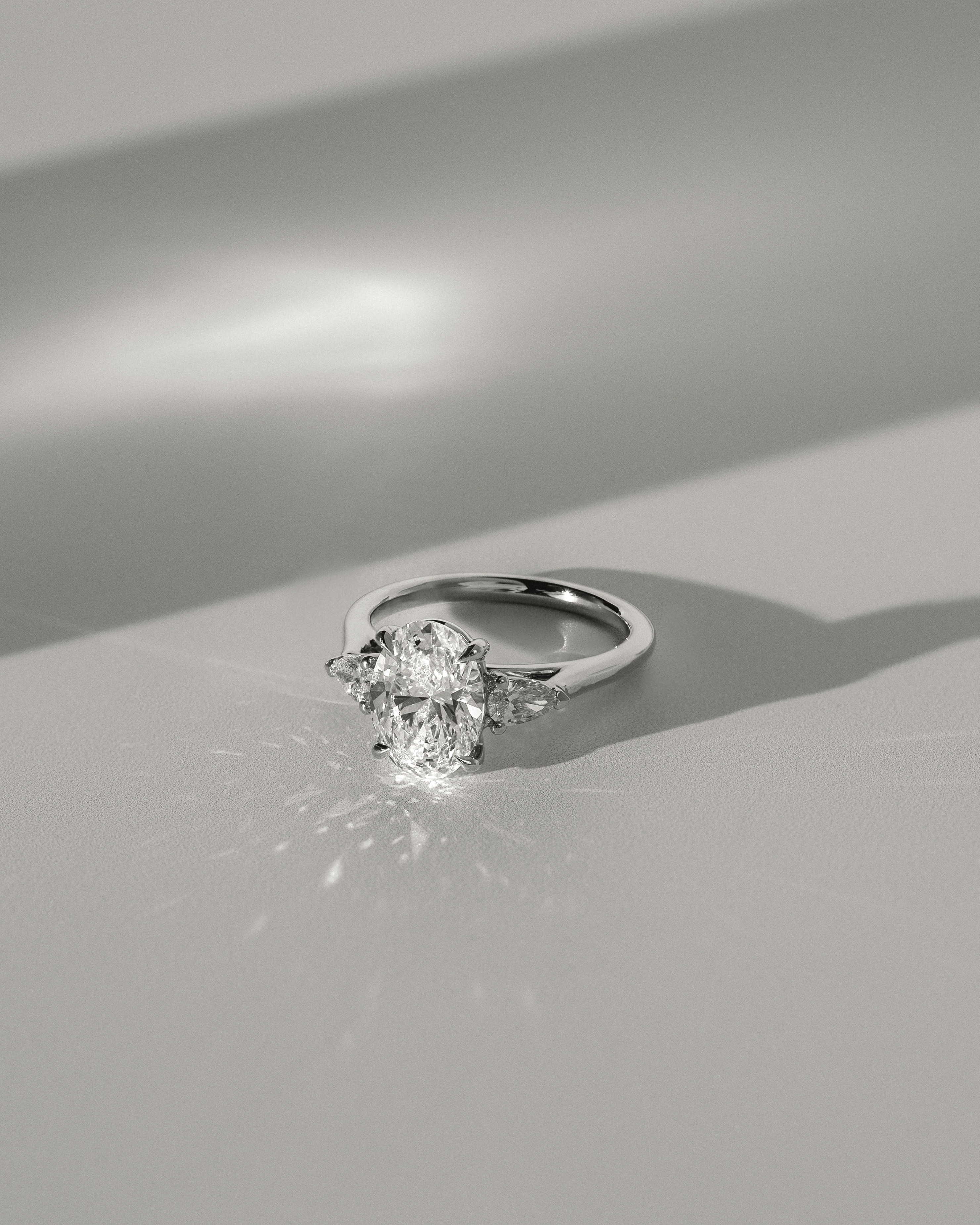 Alexia  Oval Trilogy Ring Lifestyle Image