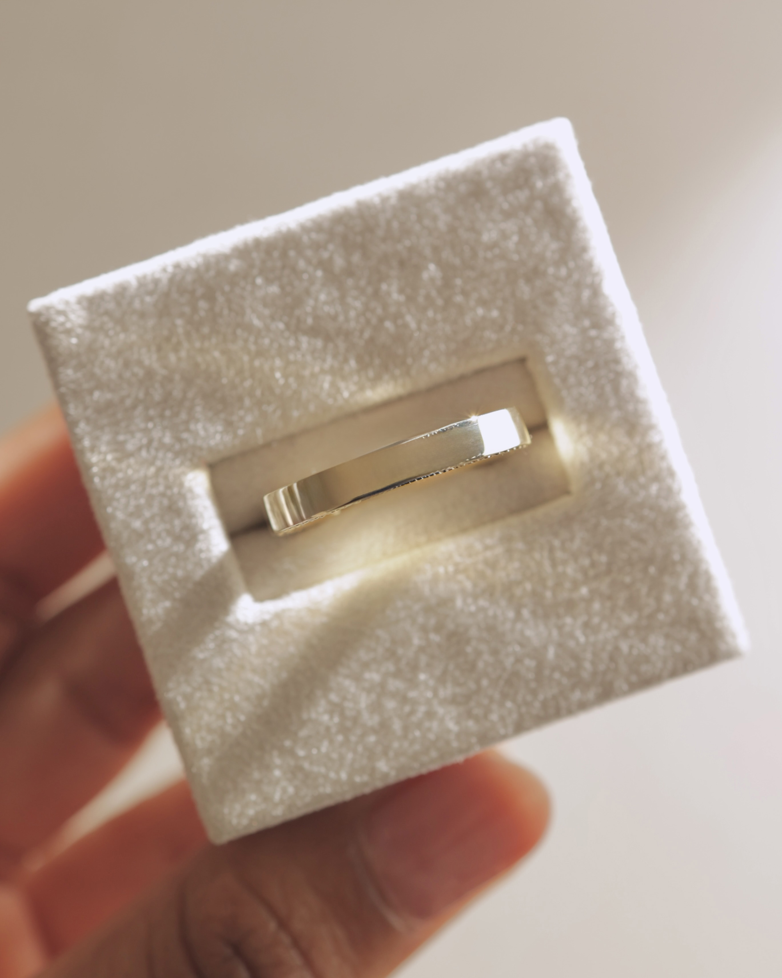 Arden - Cigar Band with Hidden Pav Detail Lifestyle Image