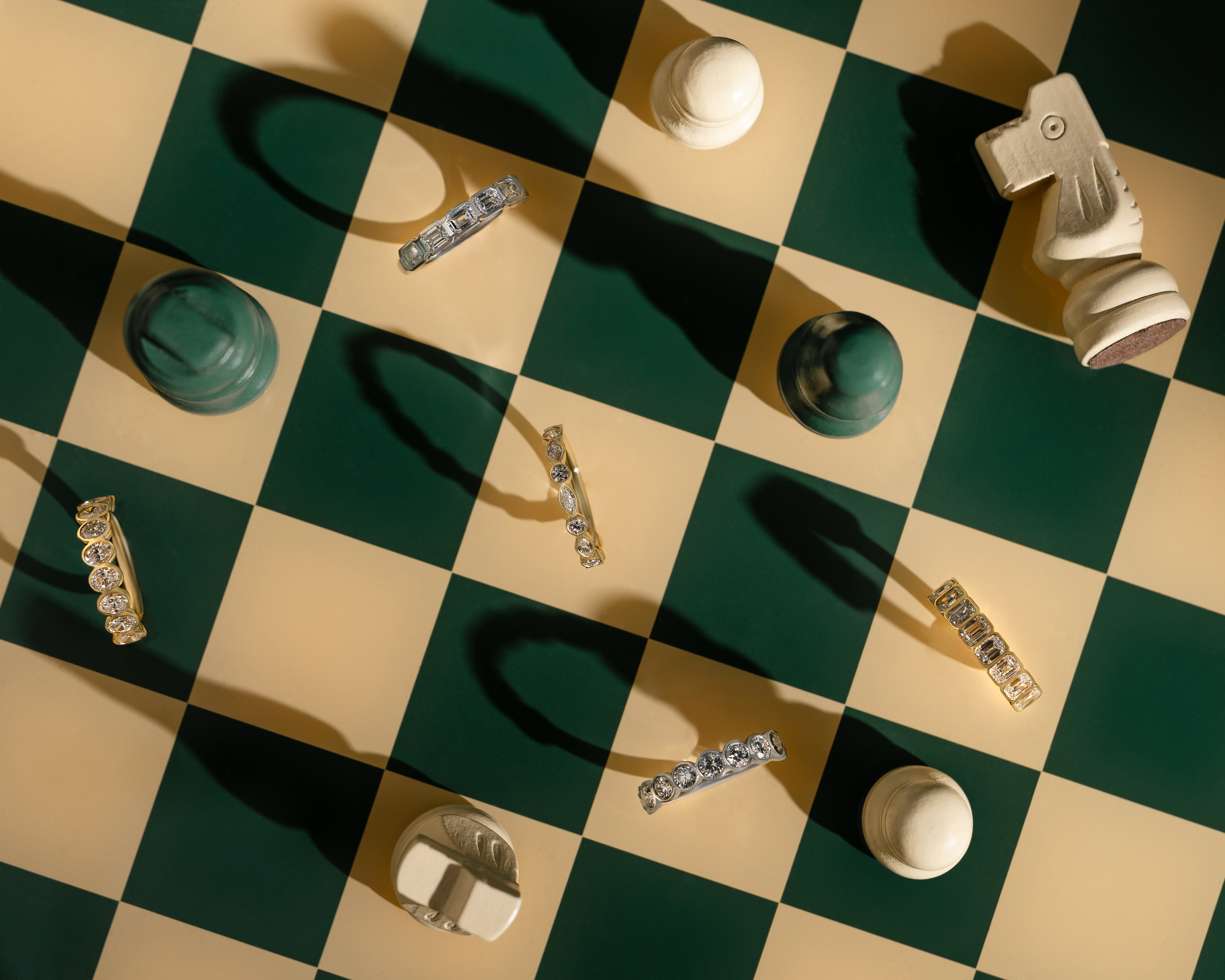 Betty - Bezel Set Oval Wedding Ring Lifestyle Image