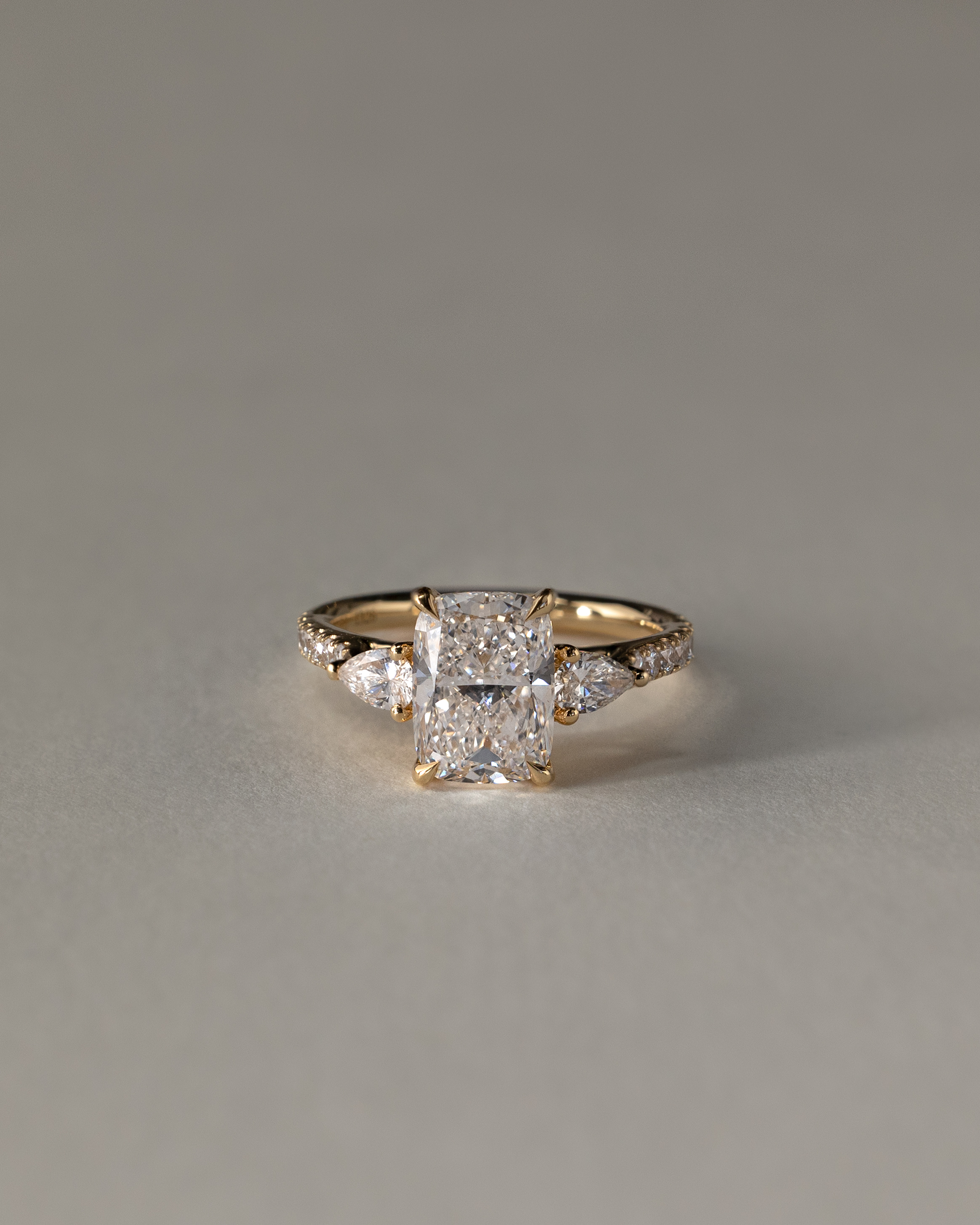 Bree  Elongated Cushion Trilogy with Pav Lifestyle Image