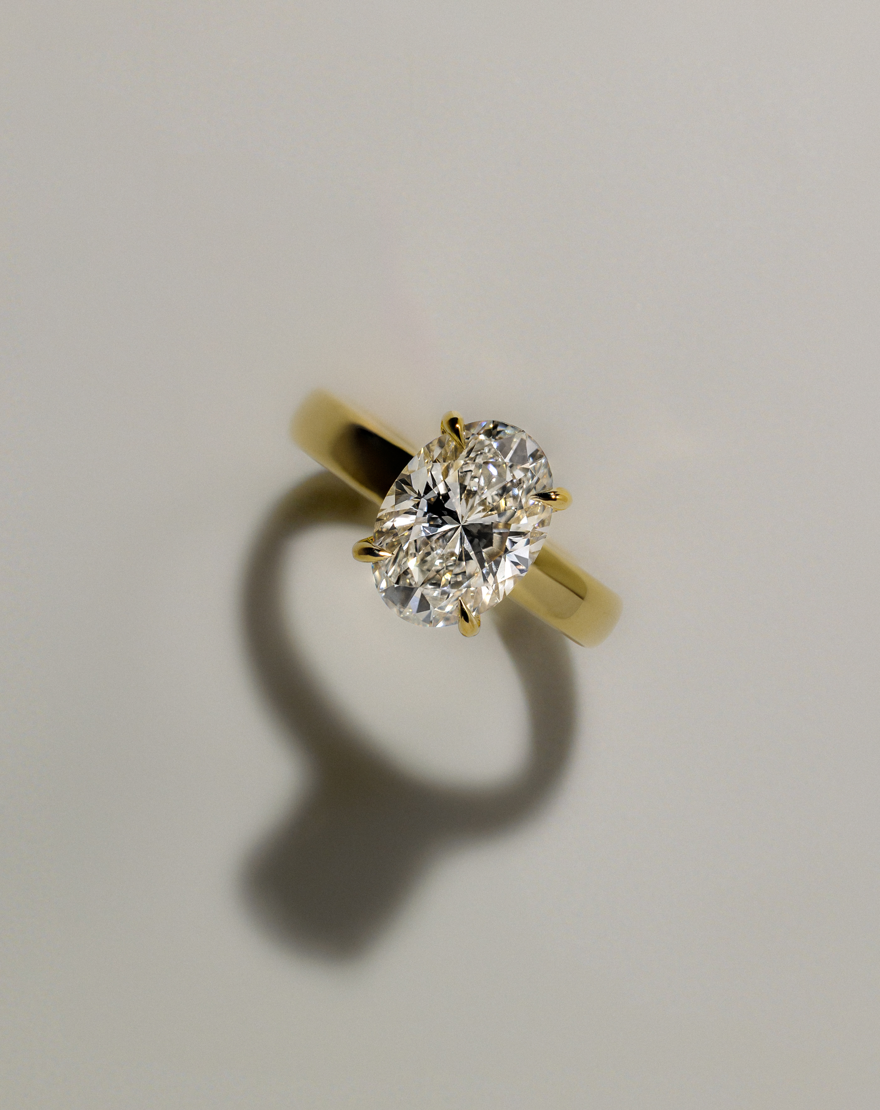 Bronte - Oval Solitaire with Cigar Band Lifestyle Image