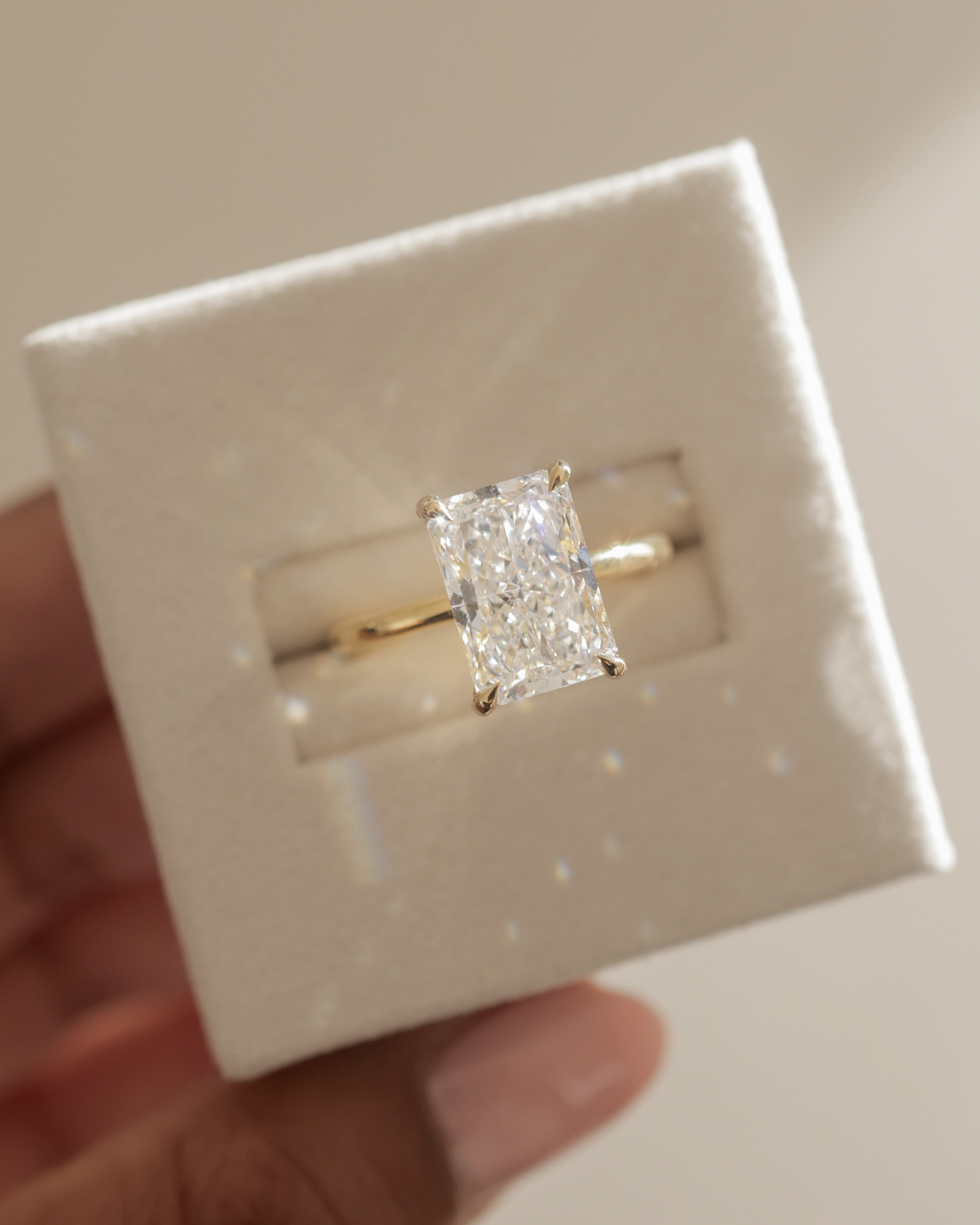 Carly  Radiant Solitaire Lifestyle Image