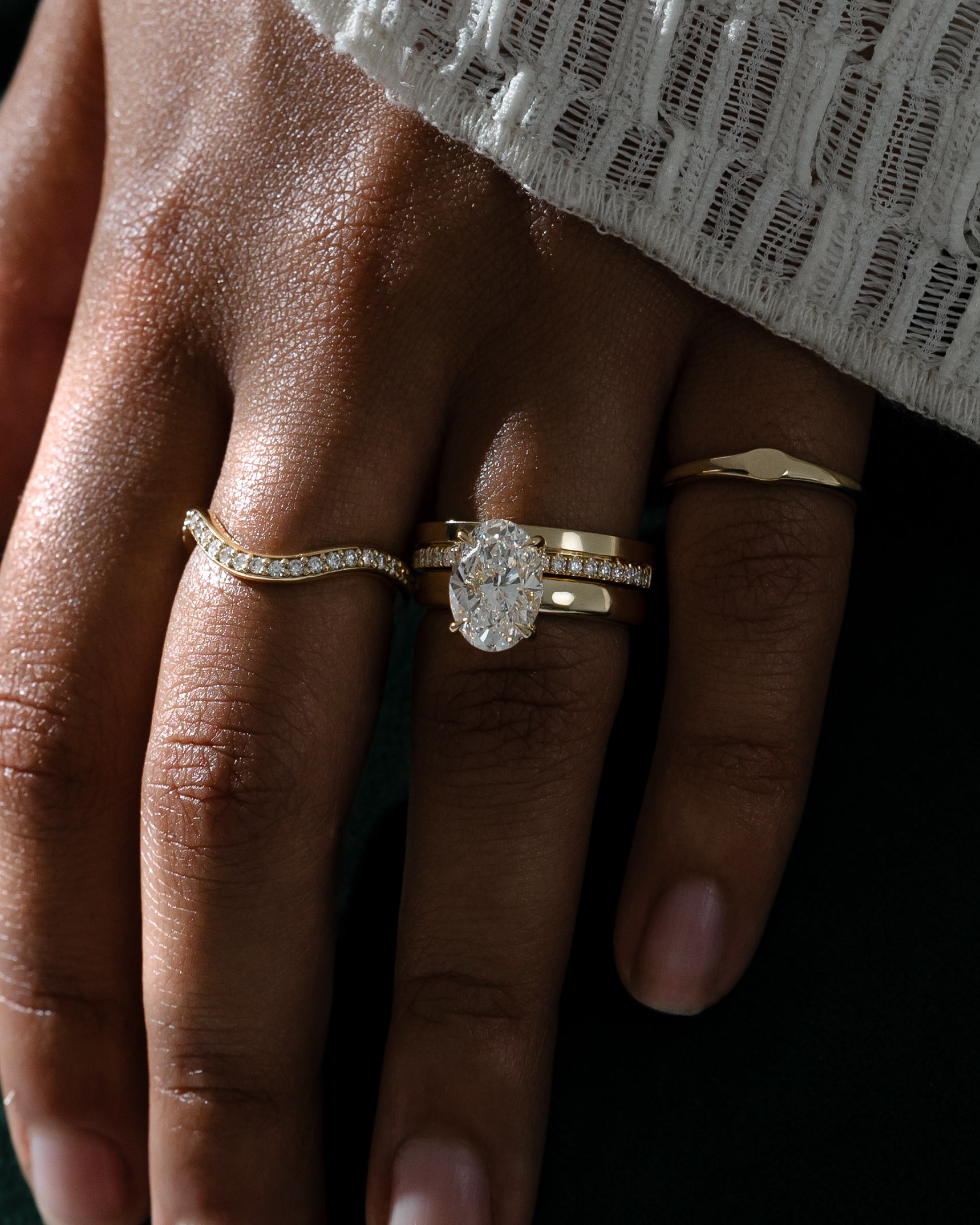 Clara - Cigar Band with Pav Edge Lifestyle Image