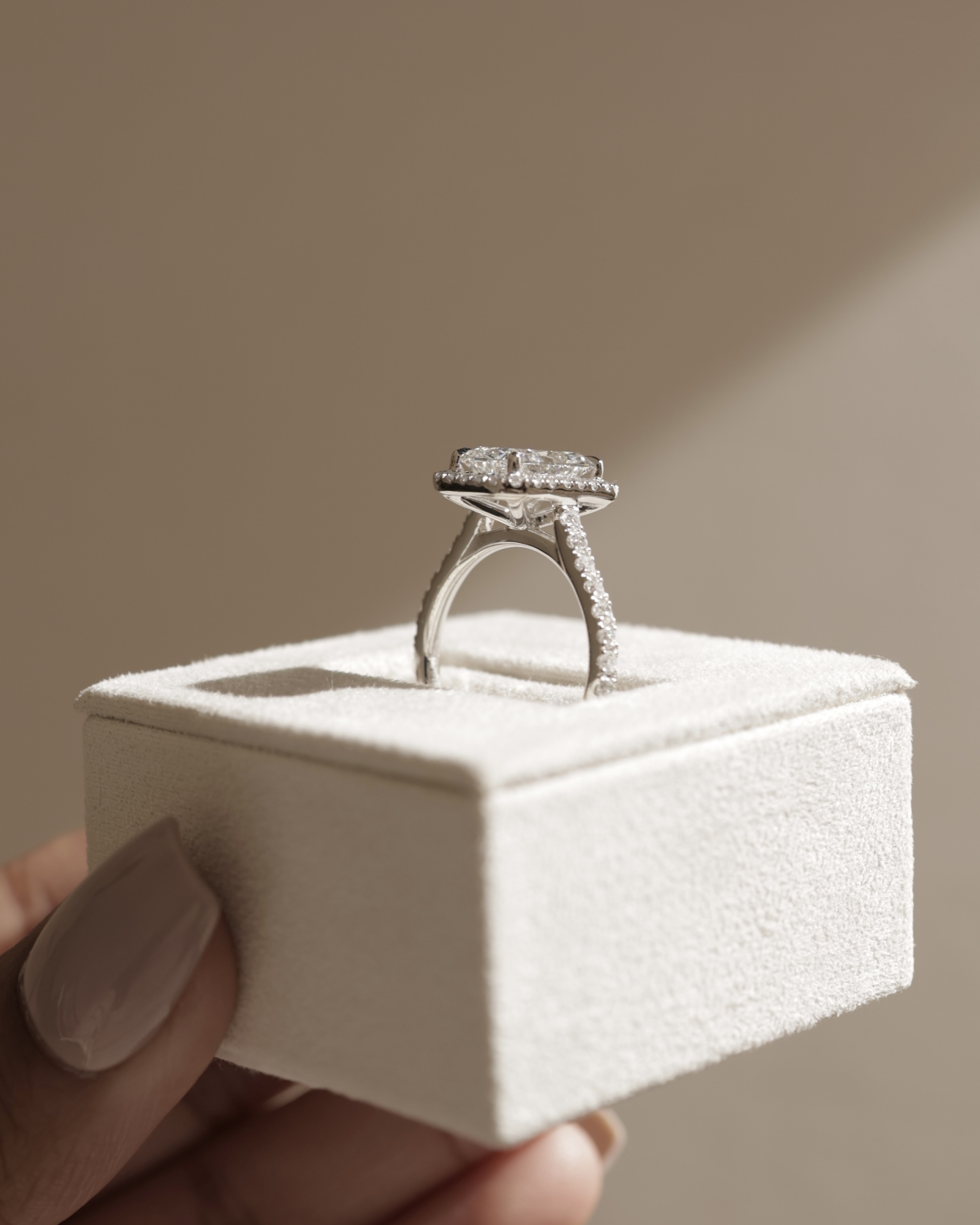 Clementine - Radiant Halo and Pav Lifestyle Image