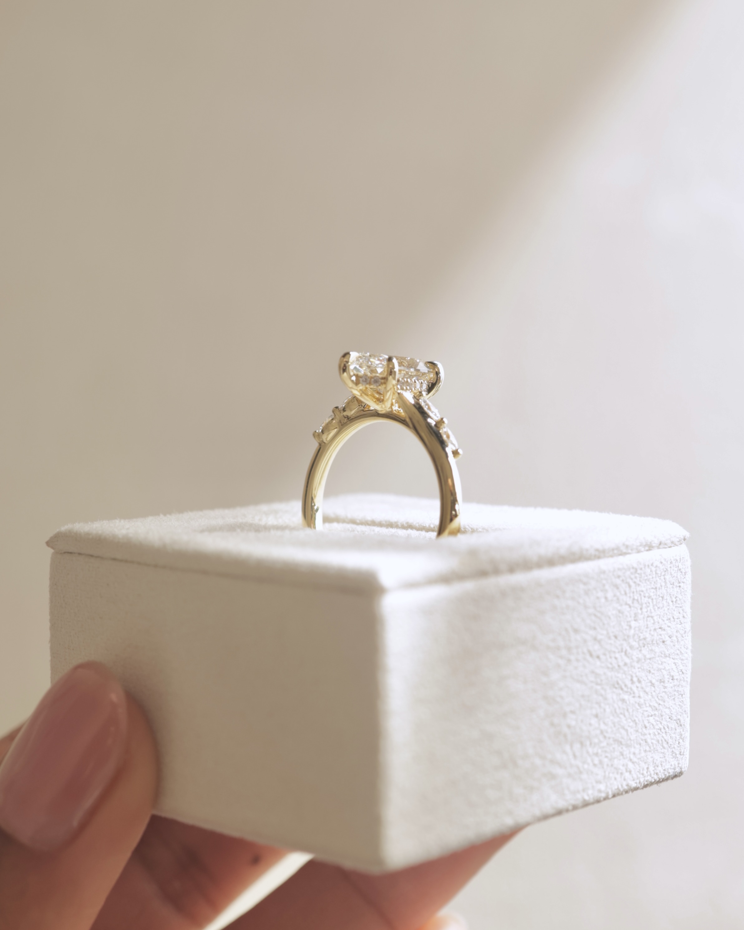 Elsie - Marquise Solitaire with Opposing Marquise Accents Lifestyle Image