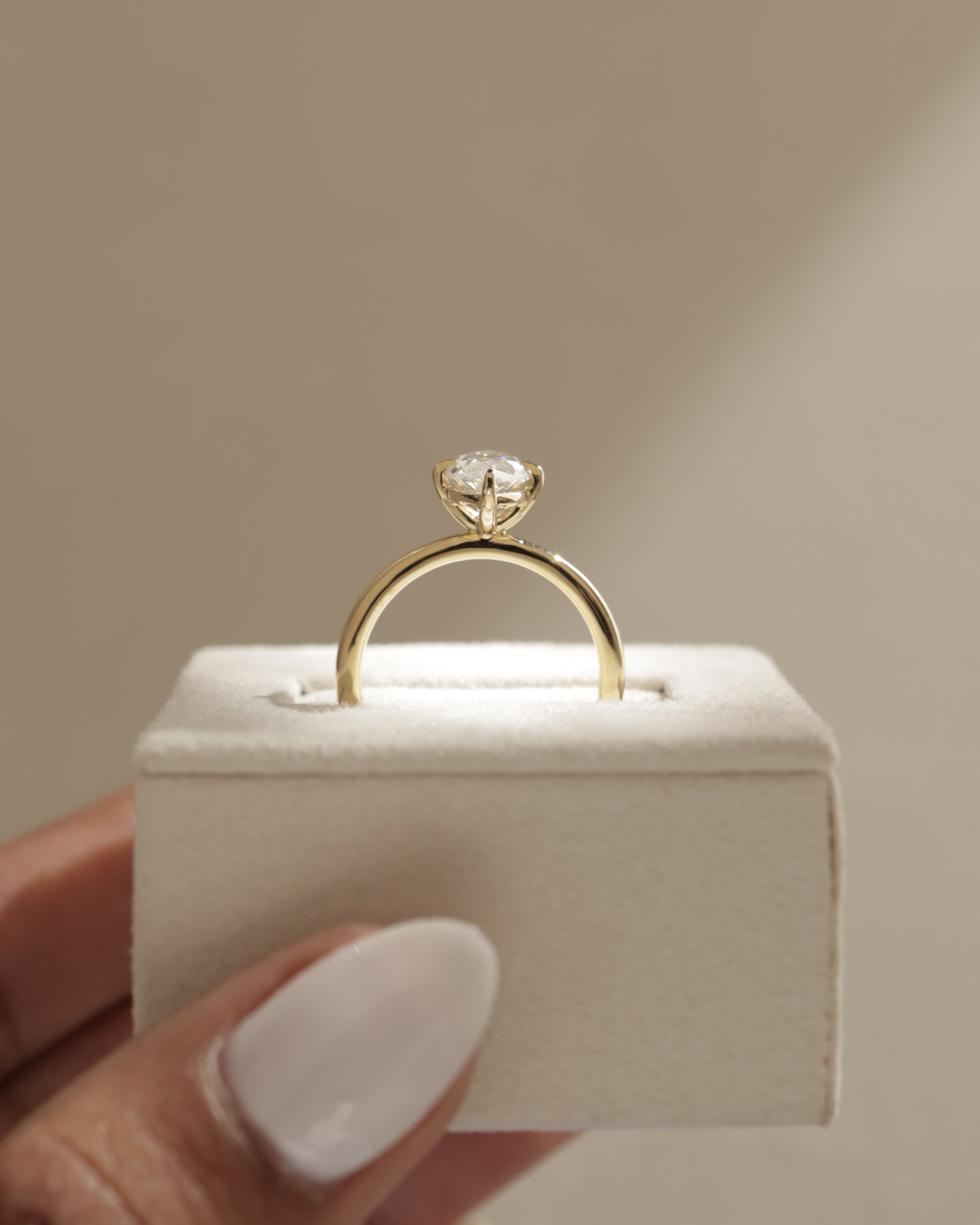 Genevieve  Marquise Solitaire Lifestyle Image