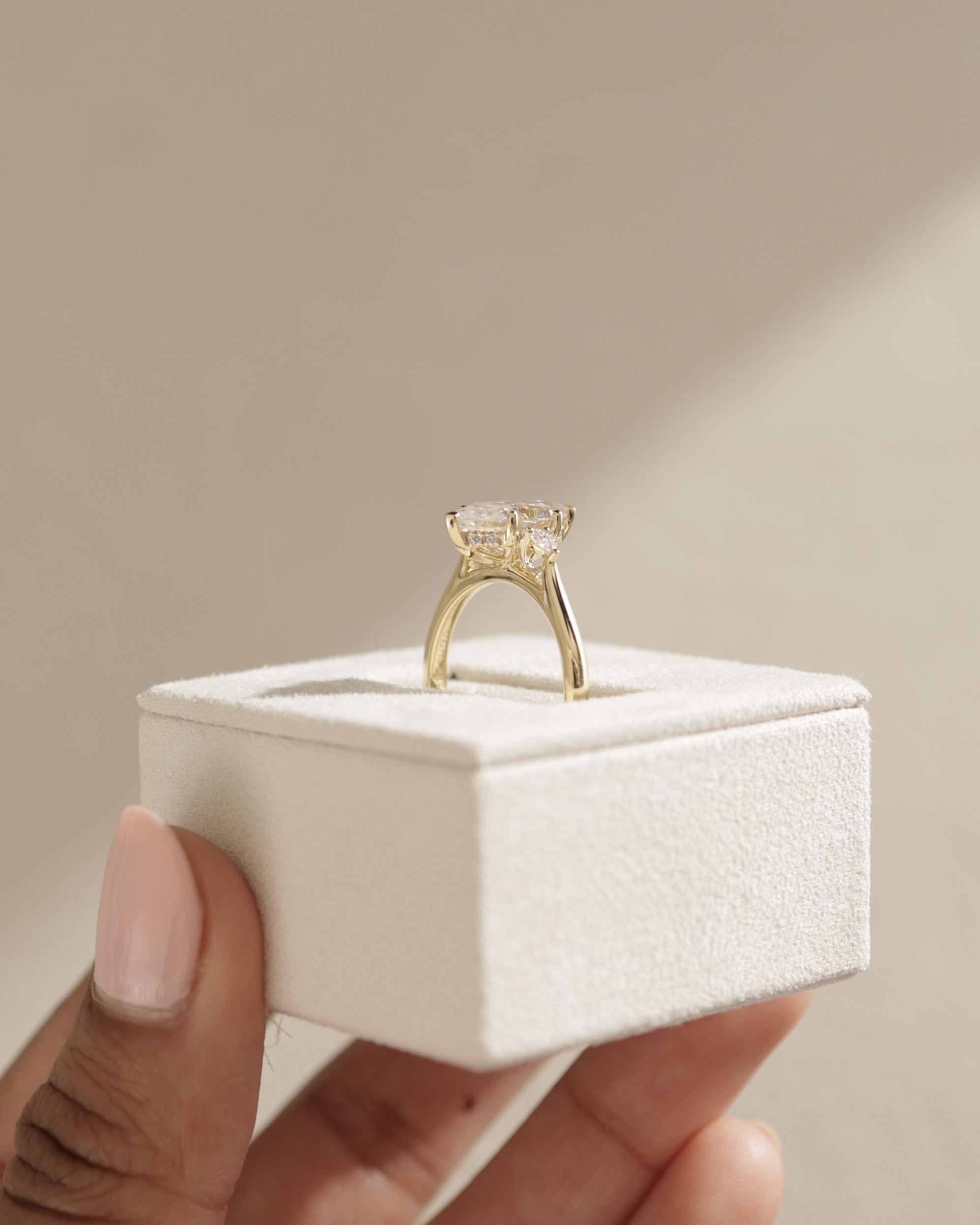 Hannah  Marquise Trilogy with Hidden Halo Lifestyle Image