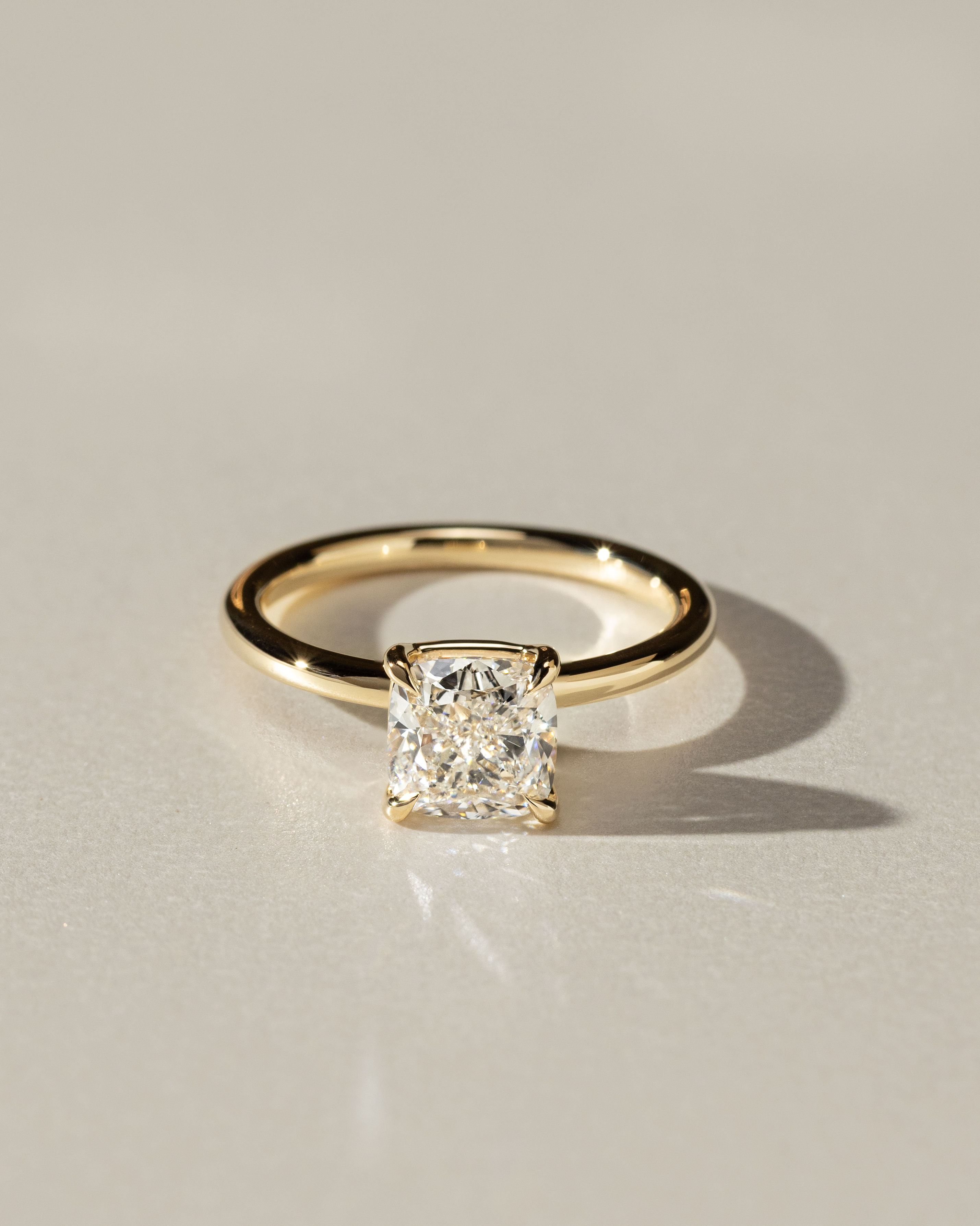 Hazel - Cushion Solitaire Lifestyle Image