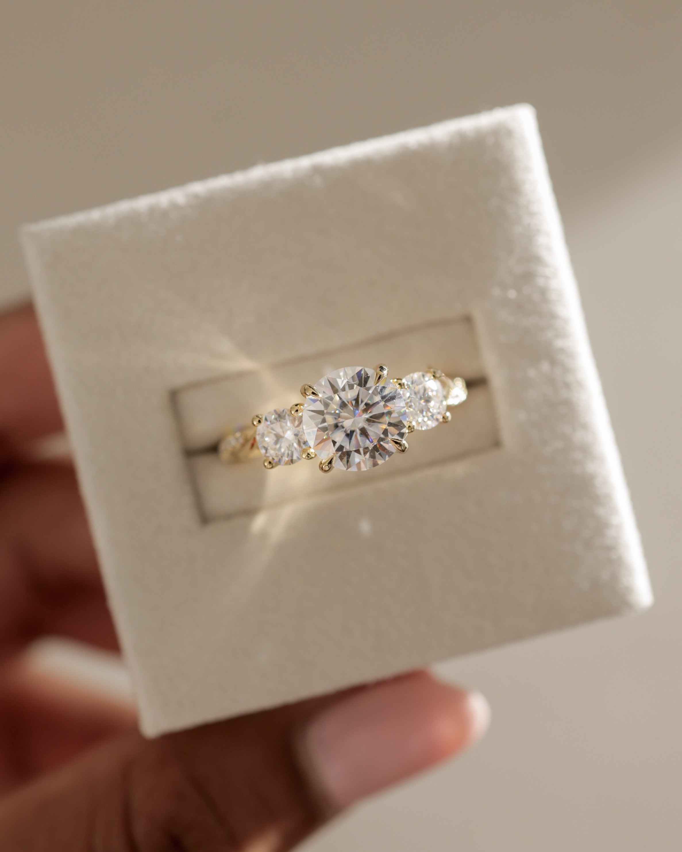 Jaylene - Round Trilogy with Twisted Band Lifestyle Image