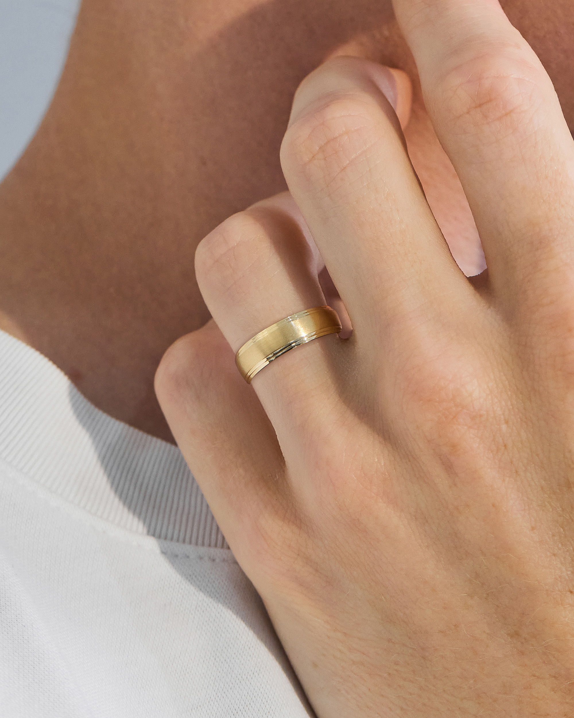 John Mens Wedding Ring Lifestyle Image