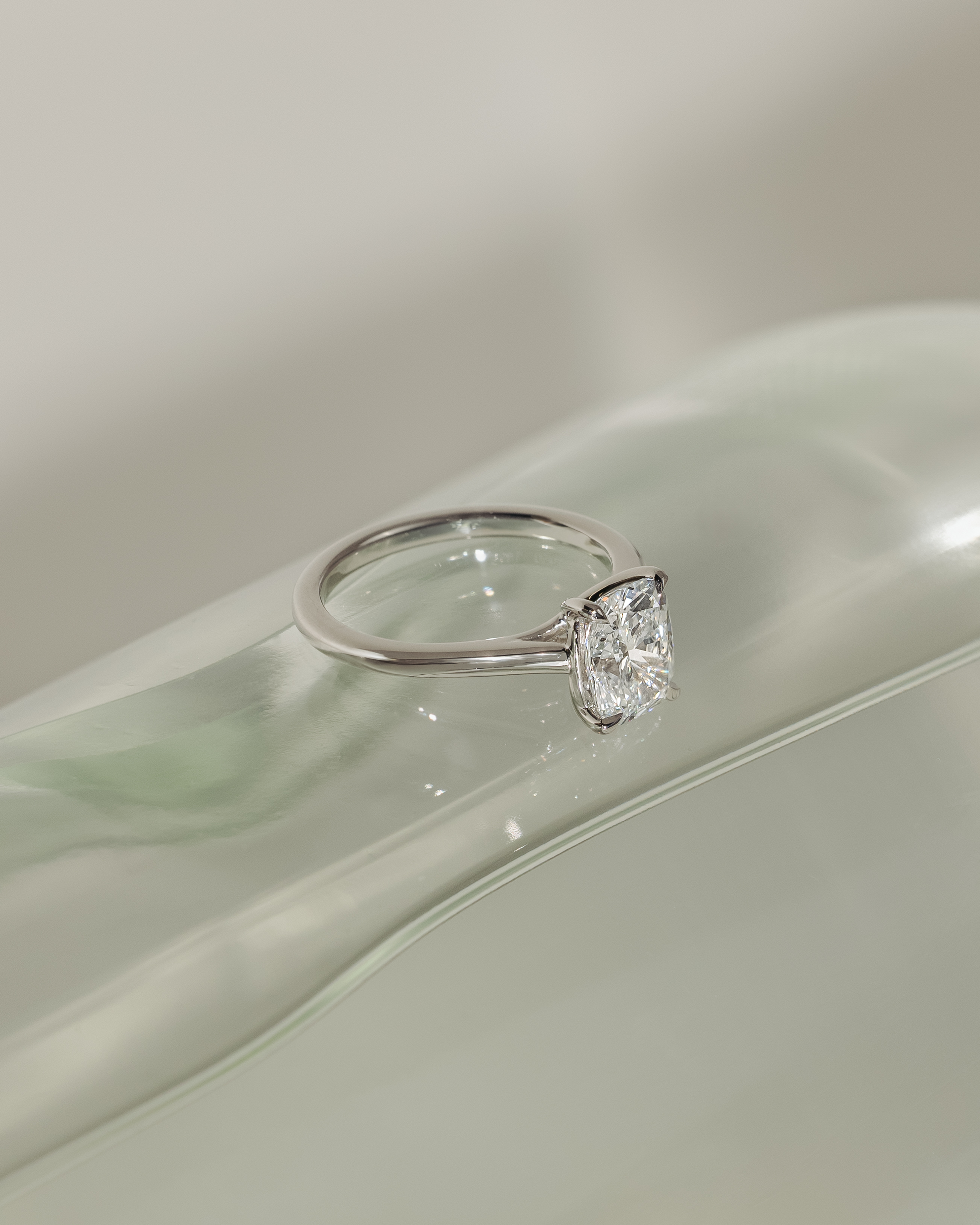 Kelsey - Trellis Elongated Cushion Solitaire Lifestyle Image