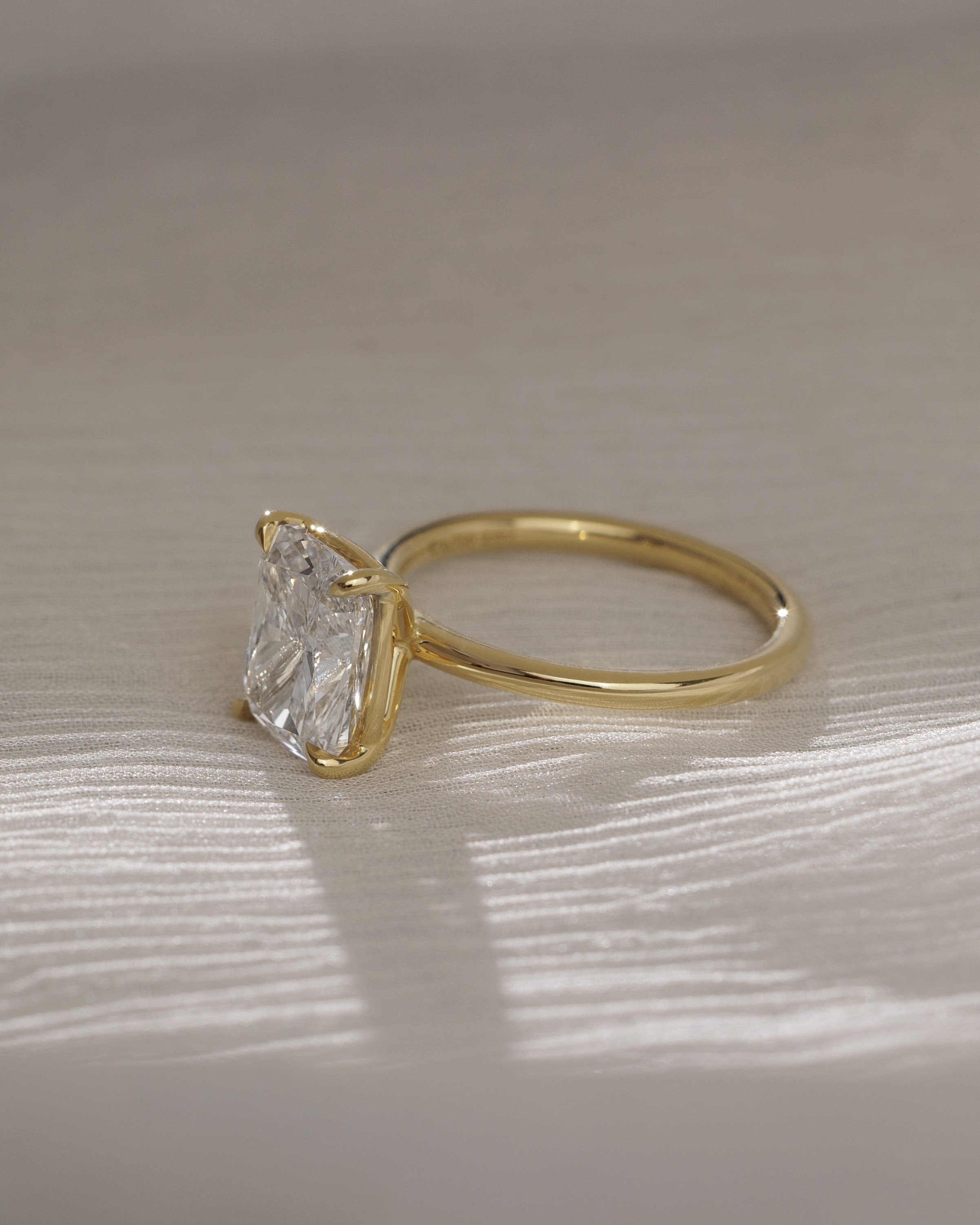 Leonora - Elongated Cushion Solitaire Lifestyle Image