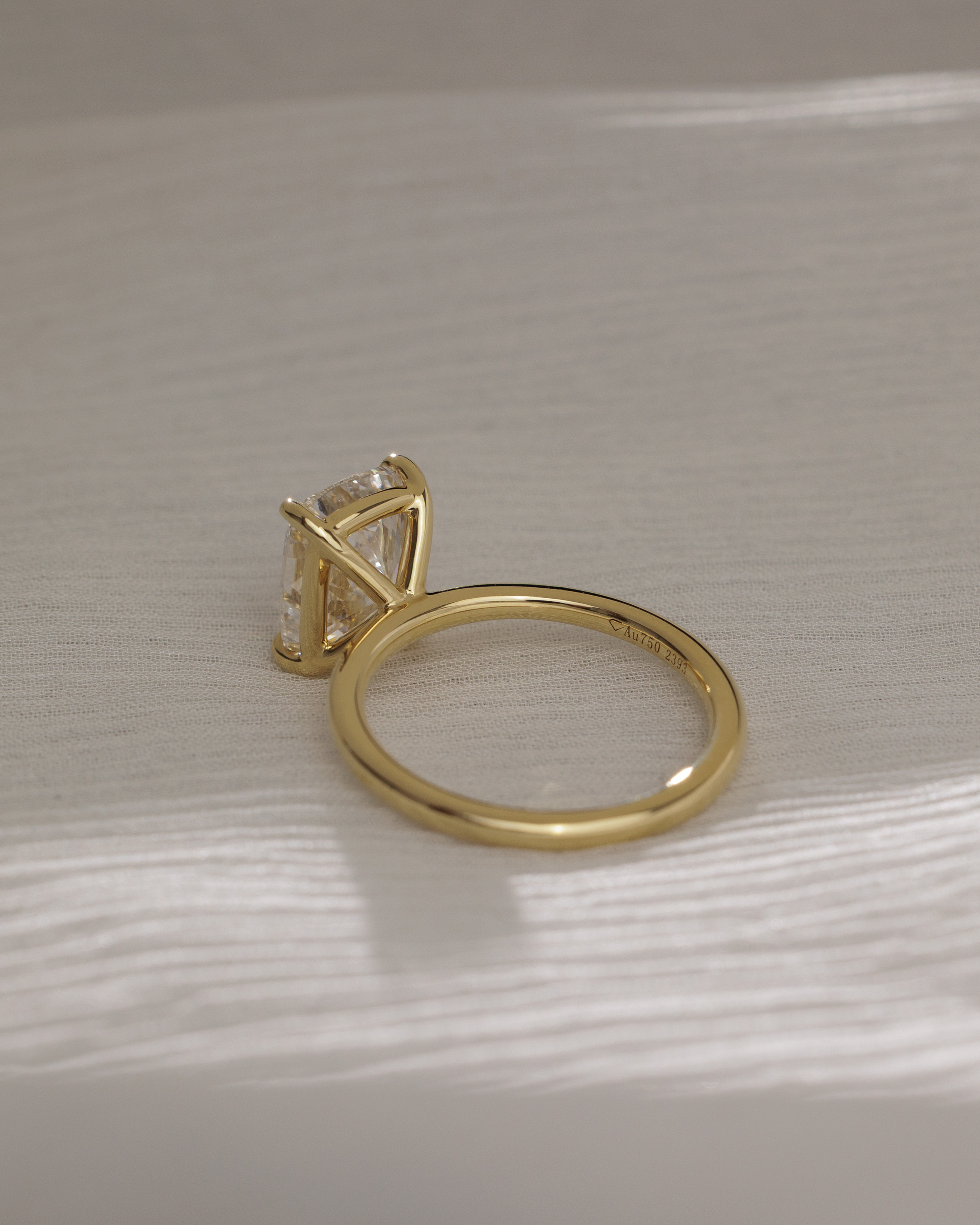 Leonora - Elongated Cushion Solitaire Lifestyle Image