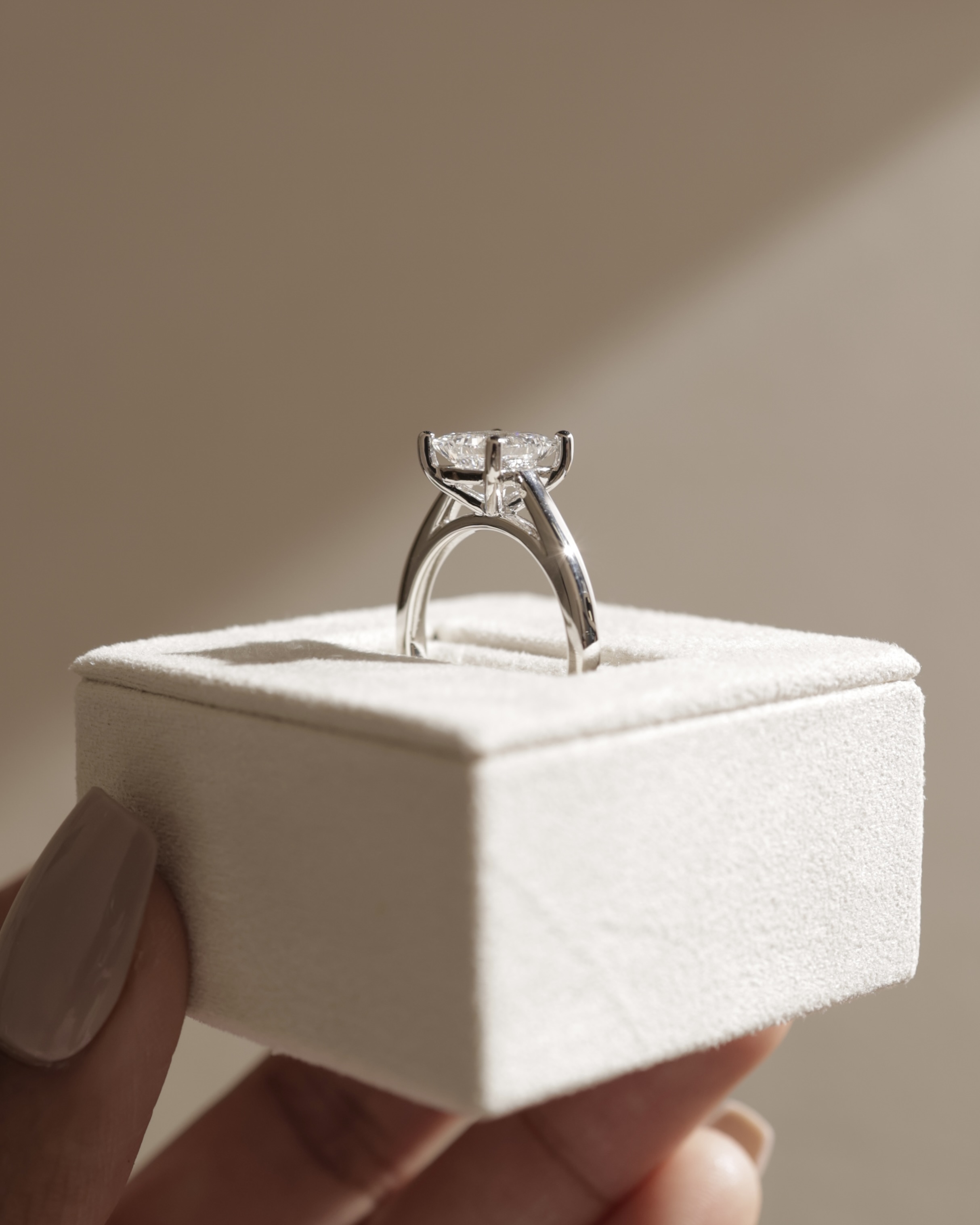 Lilith - 4 Claw Princess Solitaire Lifestyle Image