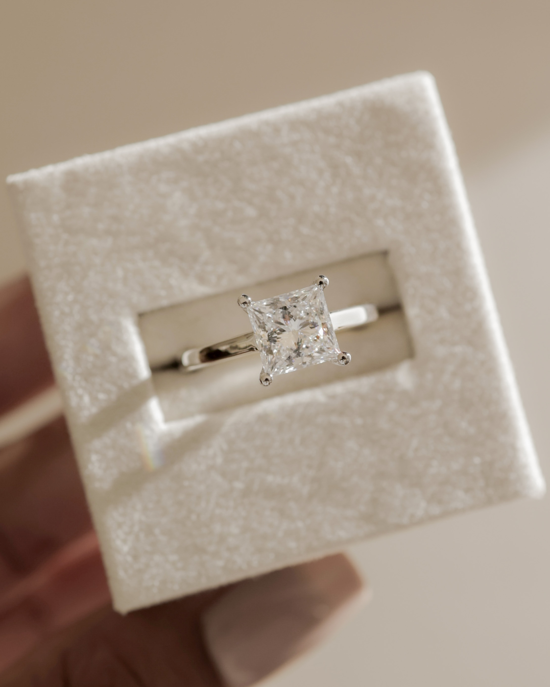 Lilith - 4 Claw Princess Solitaire Lifestyle Image