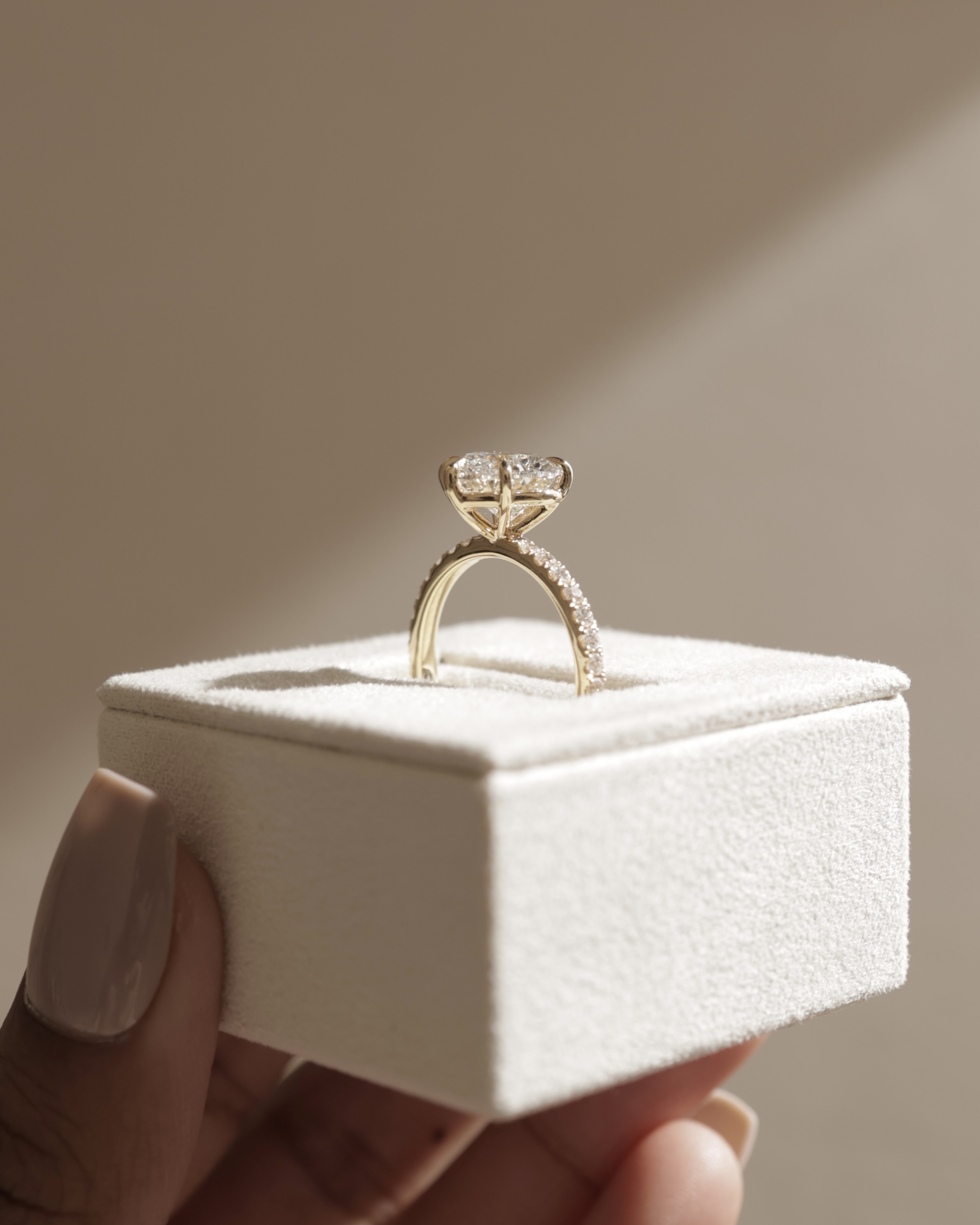 Neha  Heart Solitaire with Pave Lifestyle Image