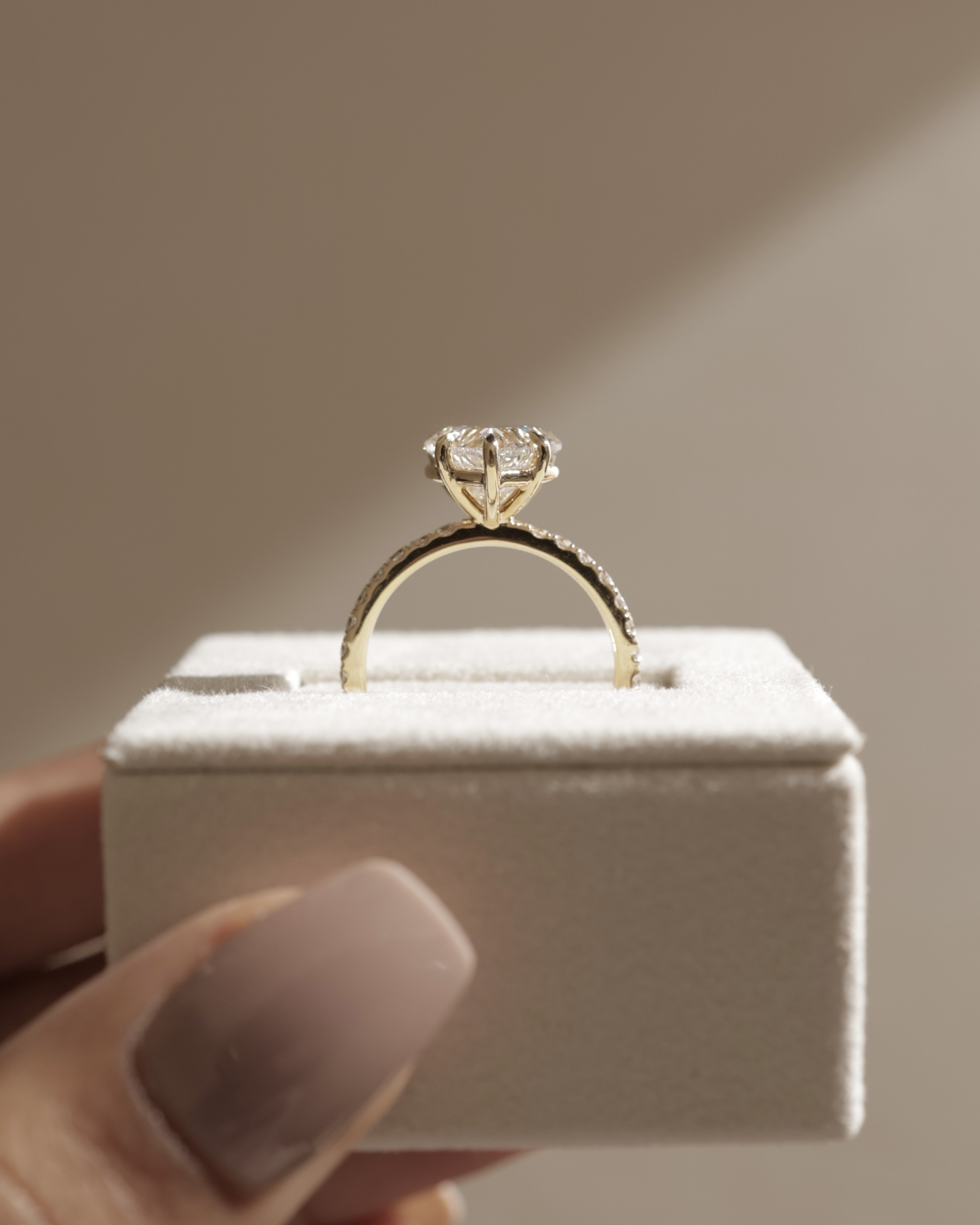 Neha  Heart Solitaire with Pave Lifestyle Image