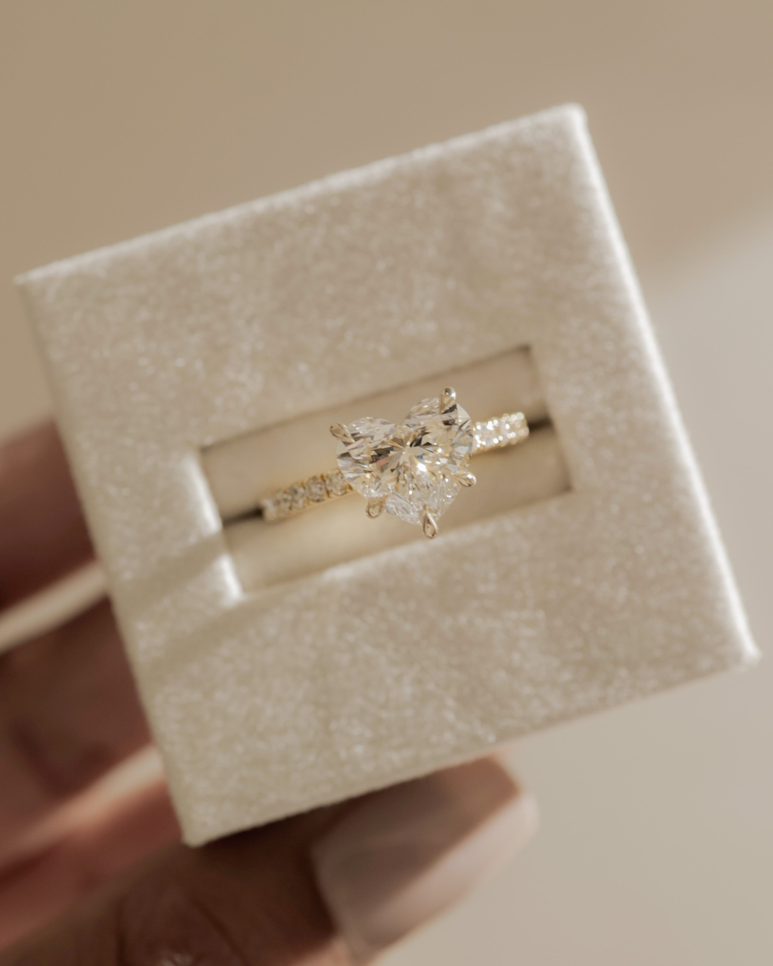 Neha  Heart Solitaire with Pave Lifestyle Image