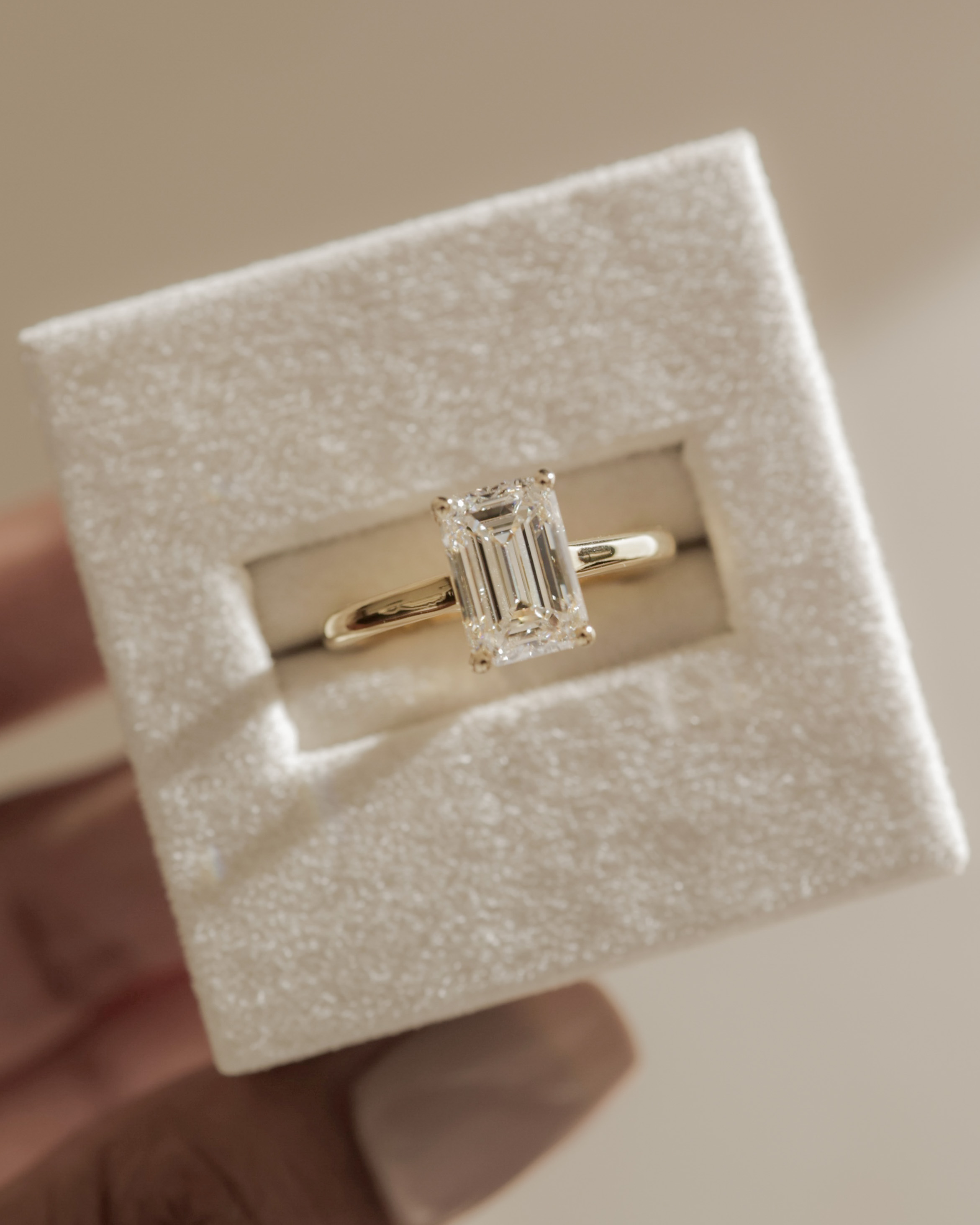 Nora - Emerald Cathedral Solitaire Lifestyle Image