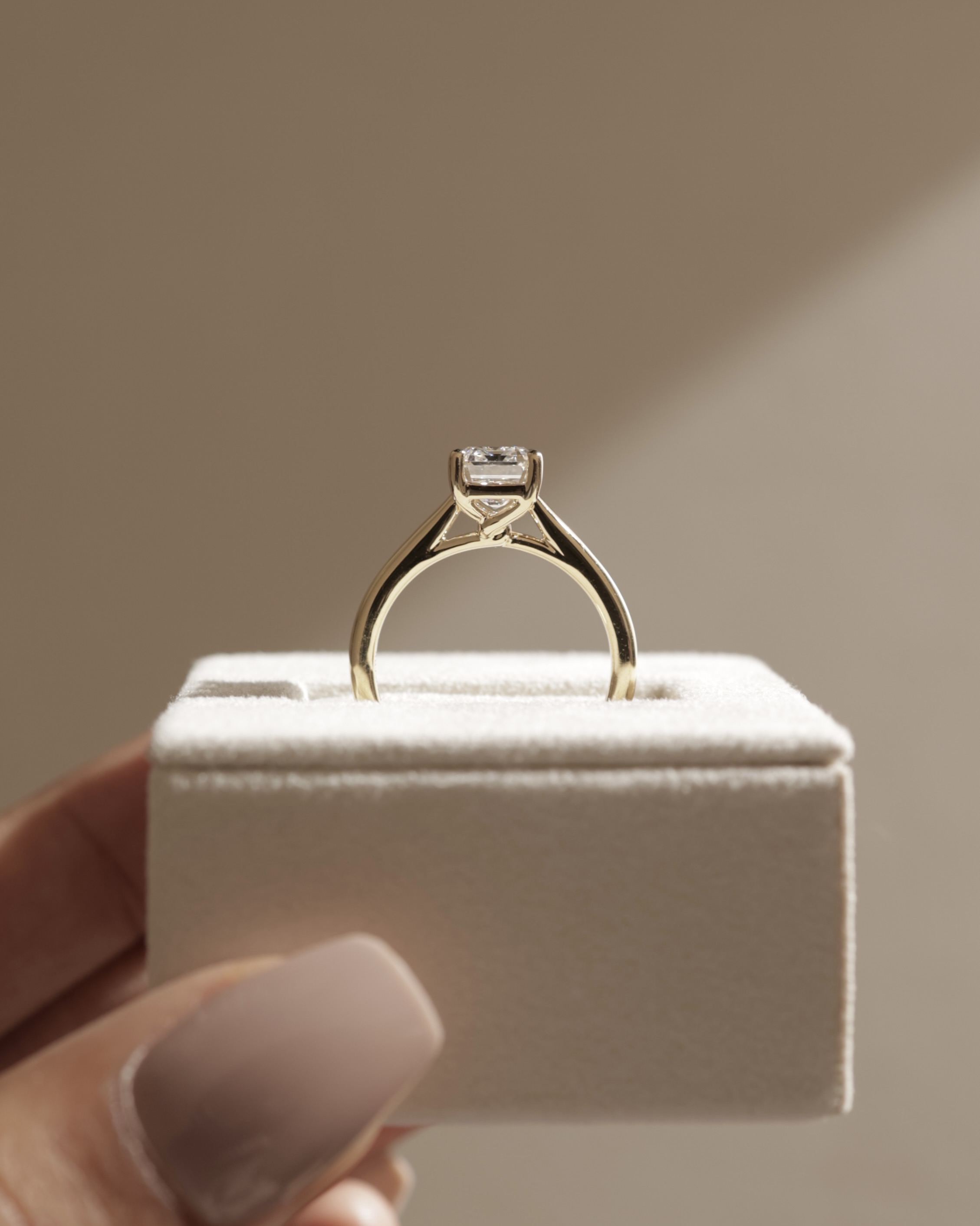 Nora - Emerald Cathedral Solitaire Lifestyle Image