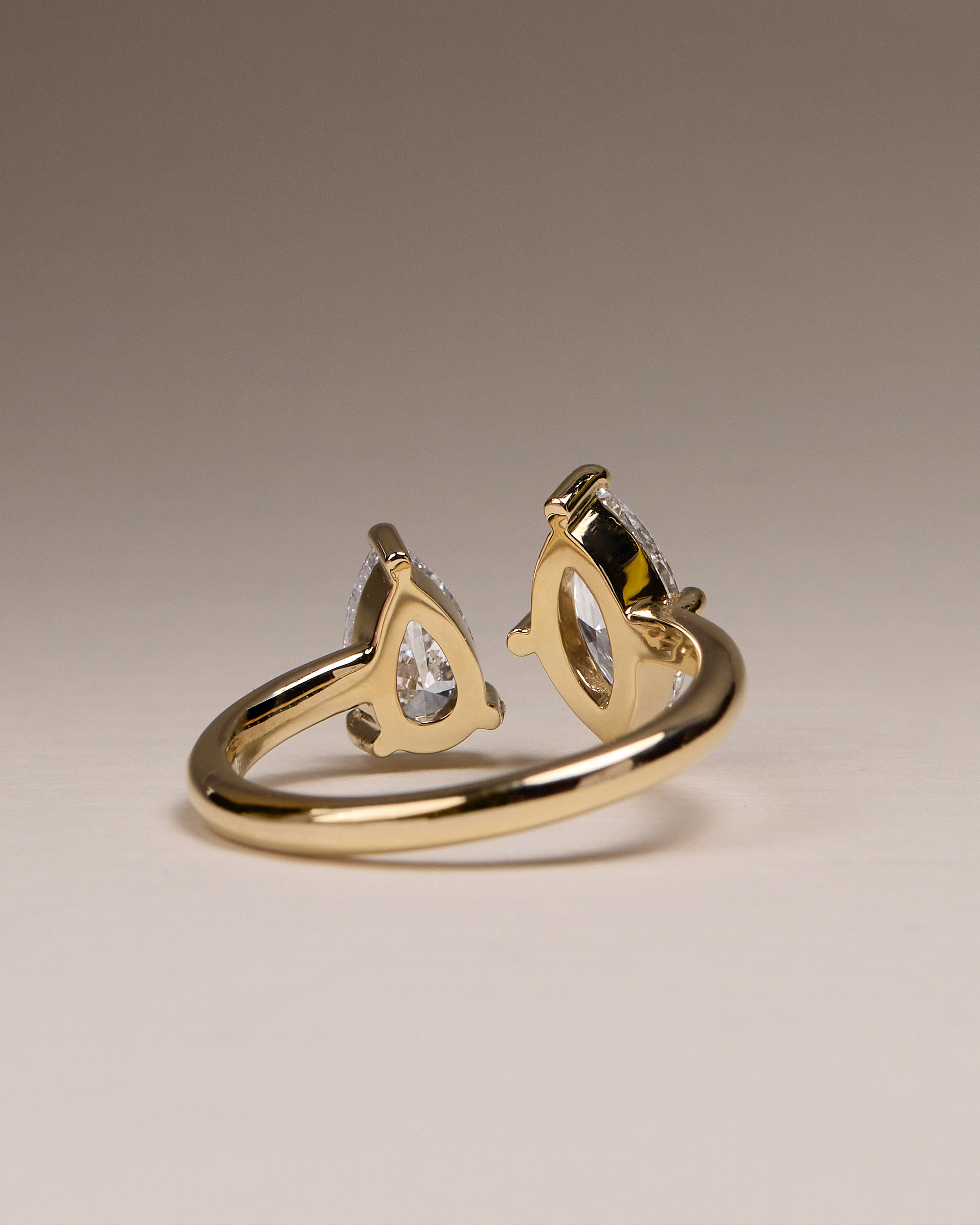 Salma - Pear and Marquise Open Band Toi et Moi Lifestyle Image