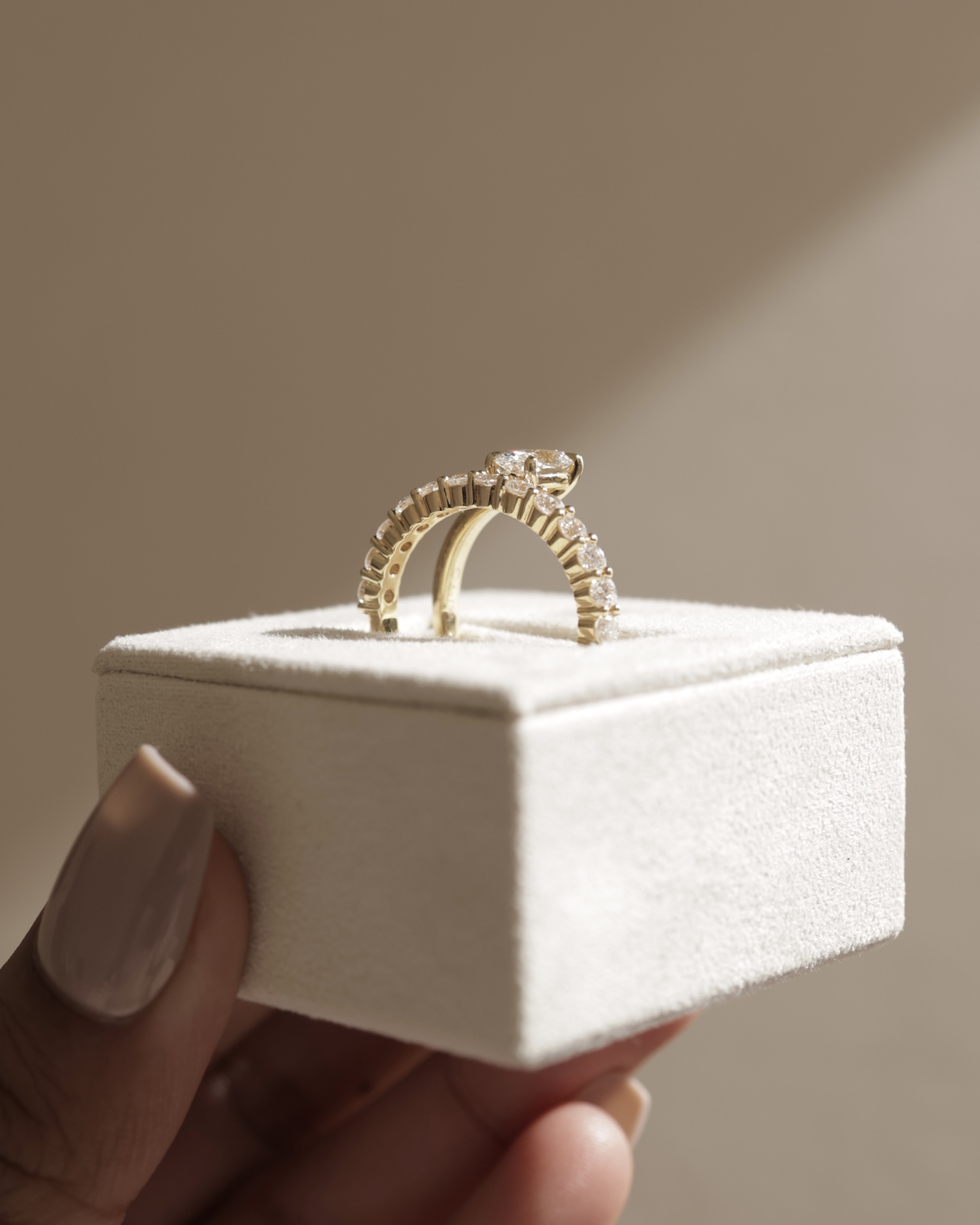 Sevela - Oval Solitaire Wrap Ring Lifestyle Image