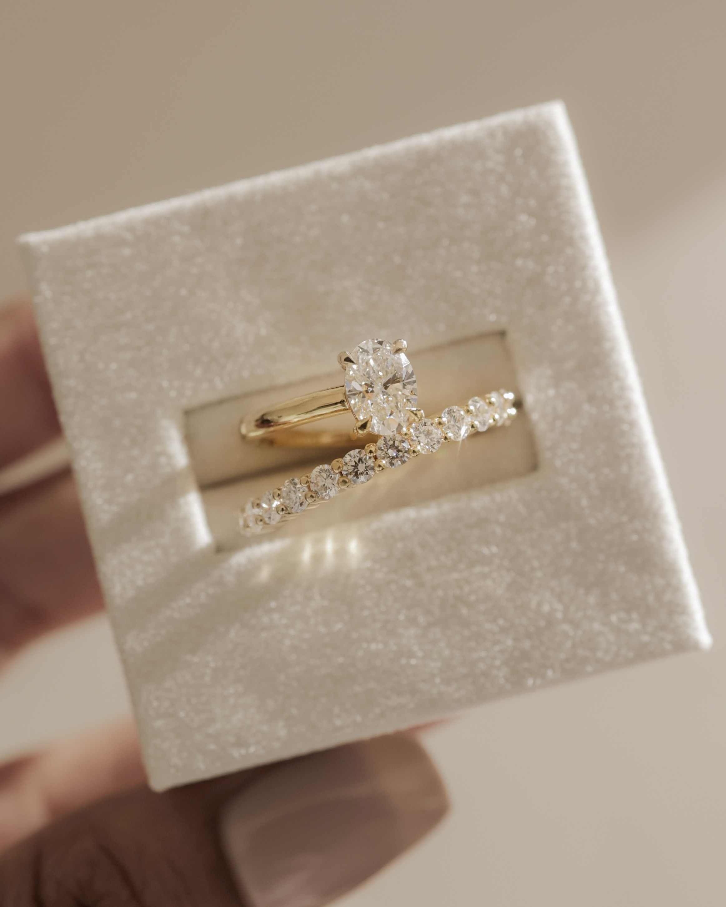 Sevela - Oval Solitaire Wrap Ring Lifestyle Image