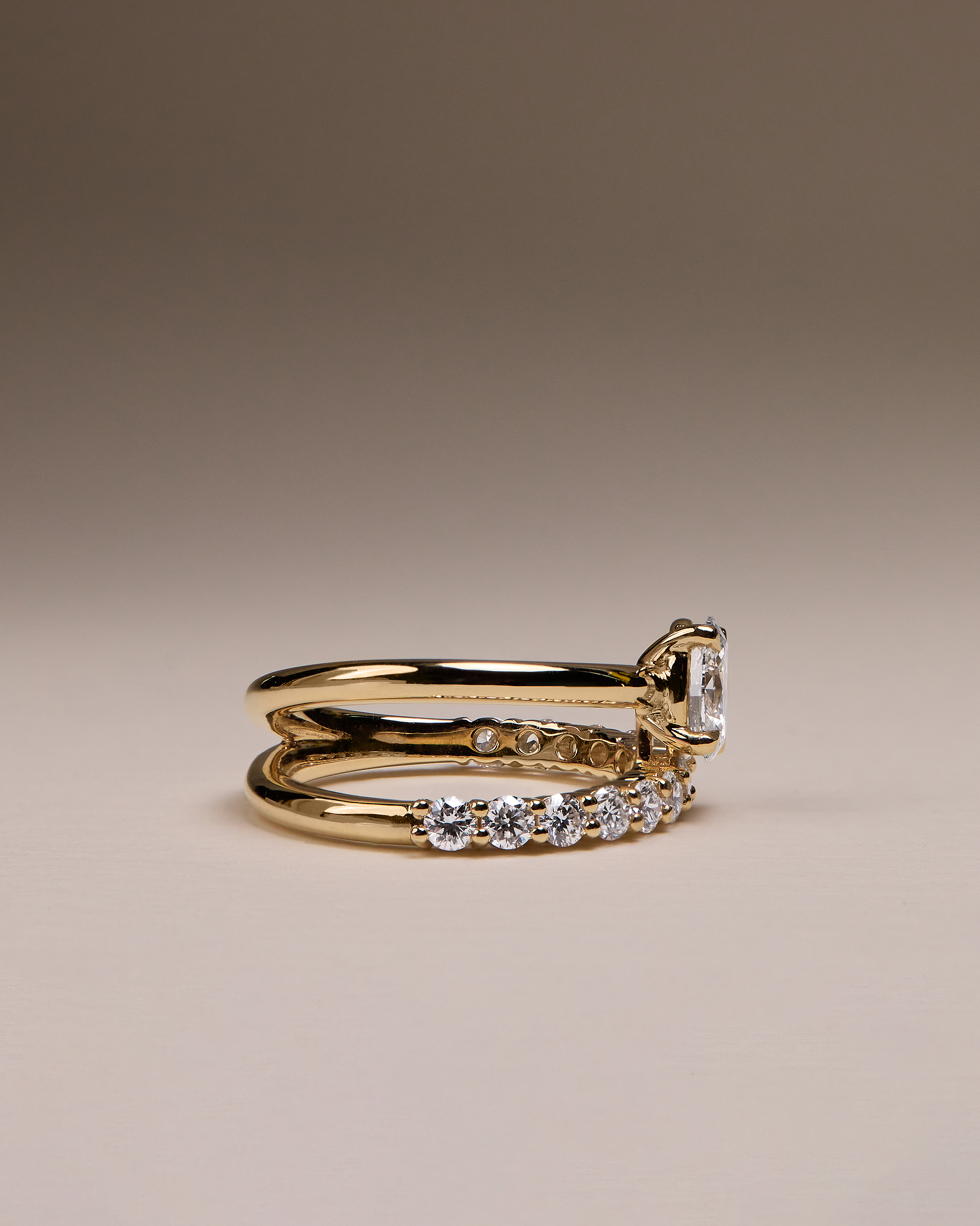 Sevela - Oval Solitaire Wrap Ring Lifestyle Image