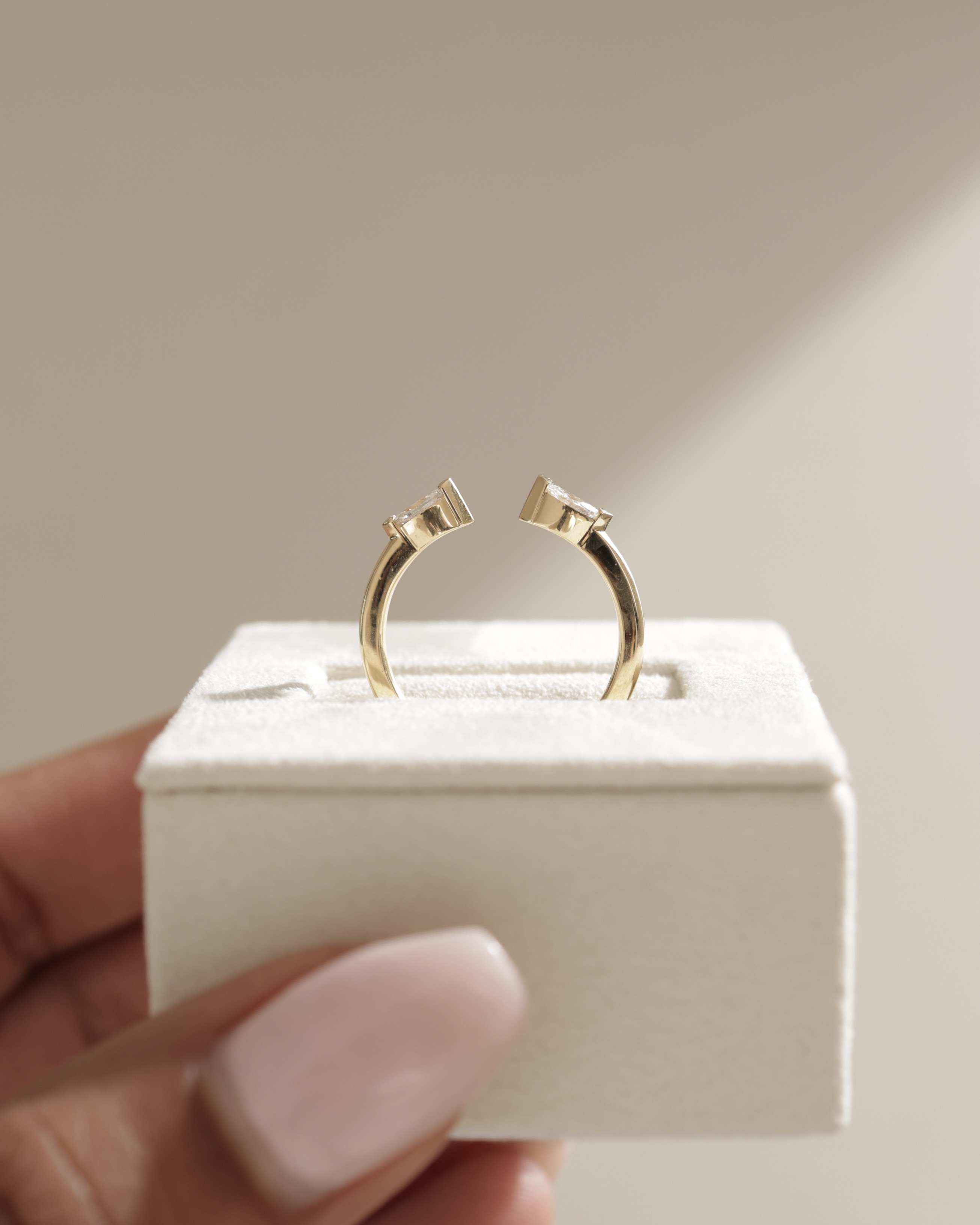 Sky - Marquise Open Wedding Ring Lifestyle Image