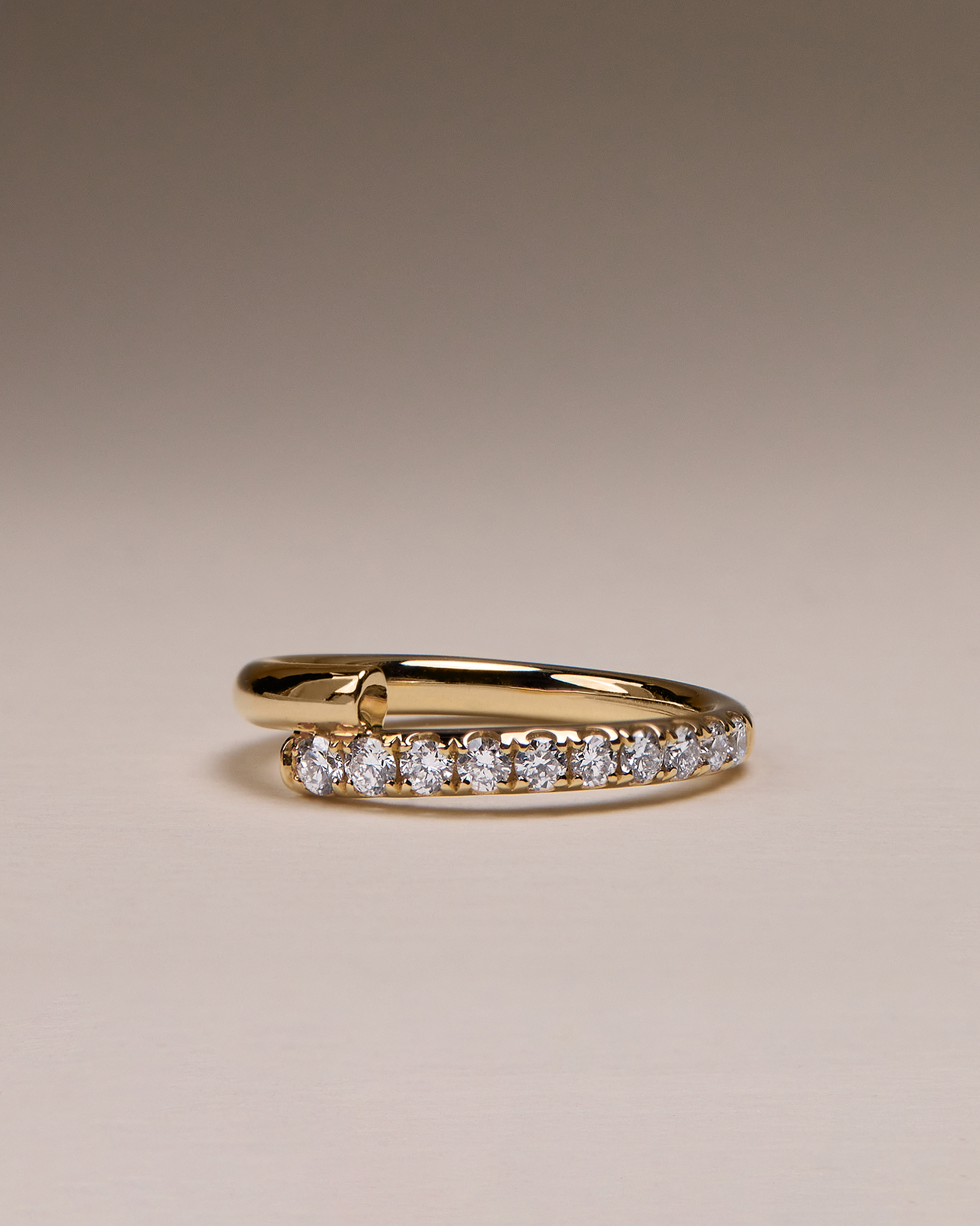 Yuki - Half Pave Wrap Ring Lifestyle Image